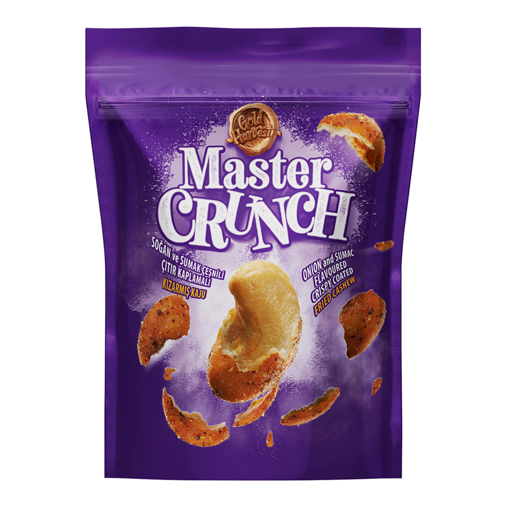 Master Crunch Soğan & Sumak Çeşnili Çıtır Kaplamalı Kızarmış Kaju 140G