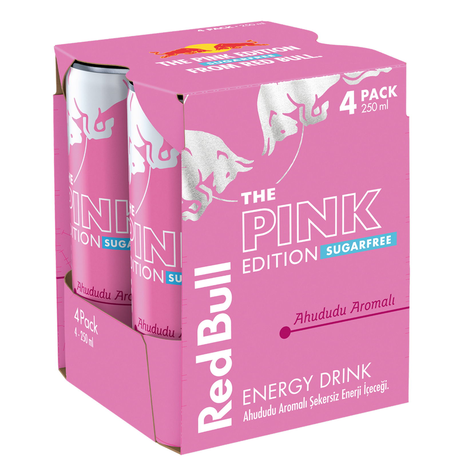 Red Bull Sugarfree Pink Edition Ahududu 4 x 250 Ml
