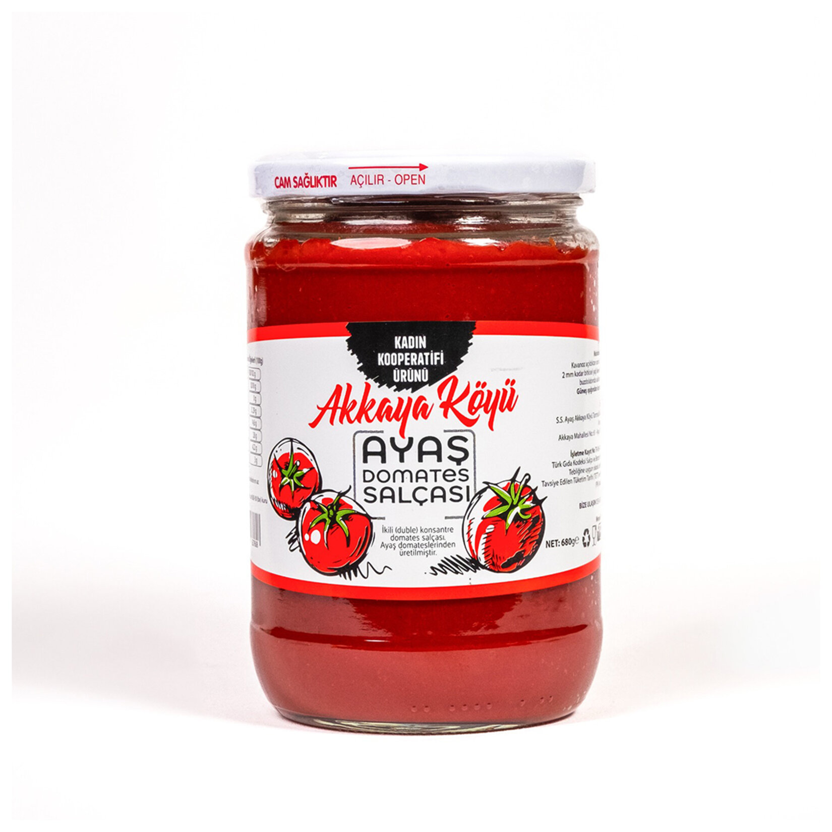 Akkaya Köyü Ayaş Domates Salçası 680 G