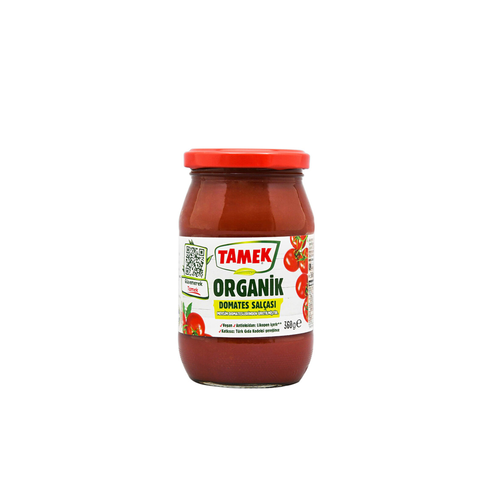 Tamek Organik Domates Salçası 360 G