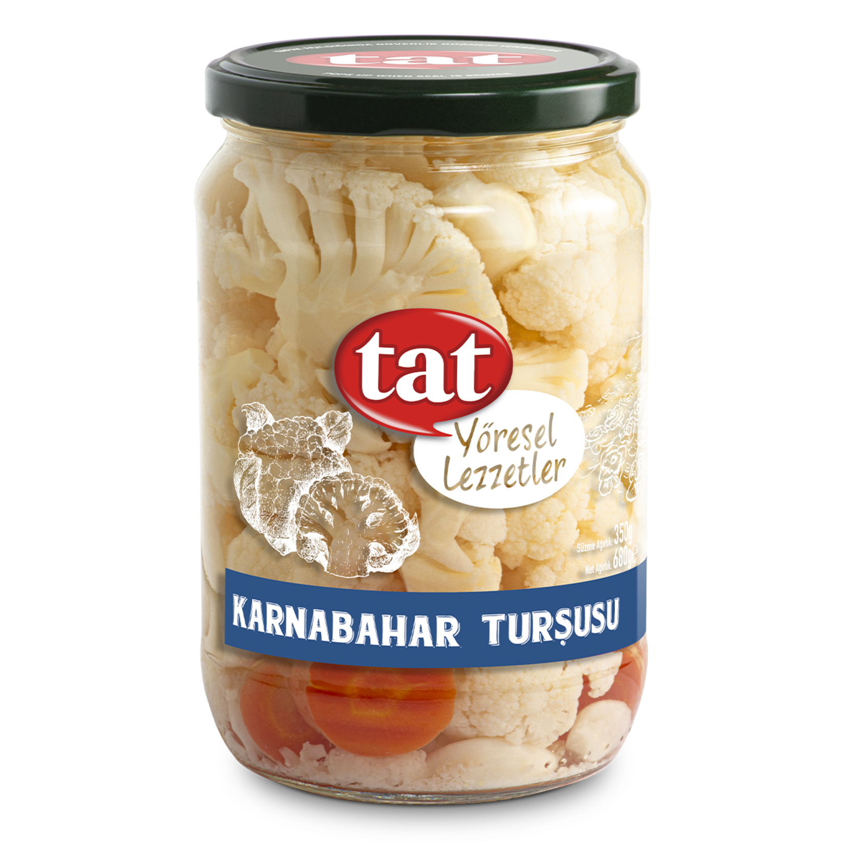 Tat Yöresel Lezzetler Karnabahar Turşusu 680 G