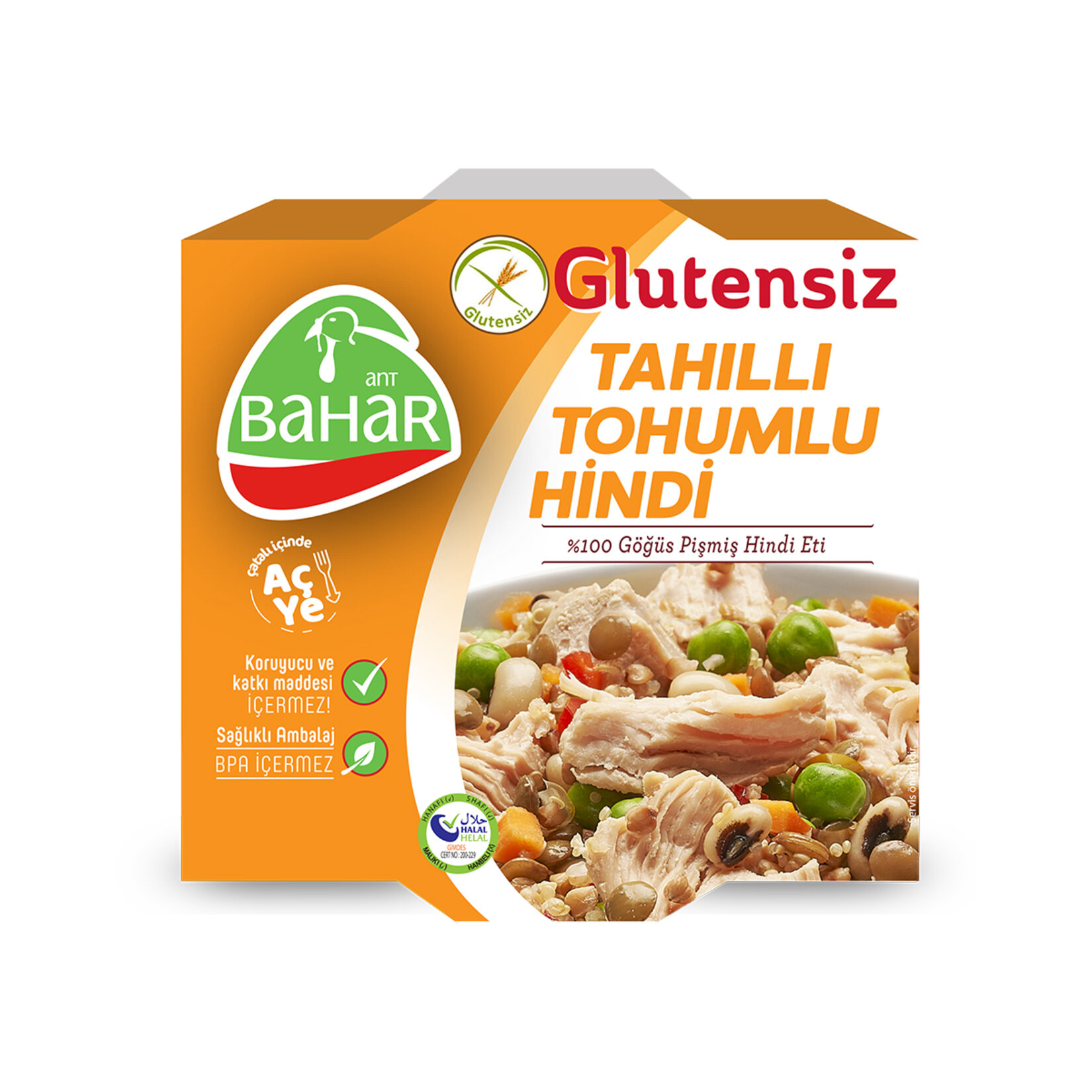 Ant Bahar Glutensiz Tahıllı Tohumlu Hindi Konserve 185 G