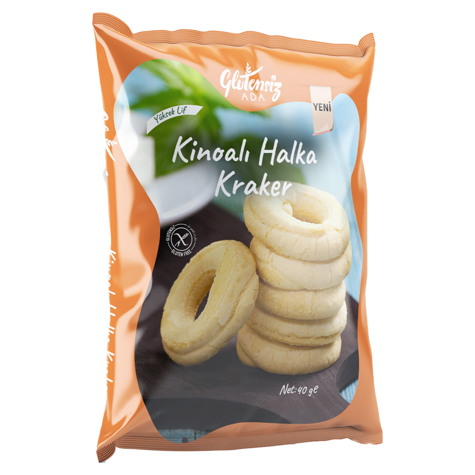 Glutensiz Ada Kinoalı Halka Kraker 40 G