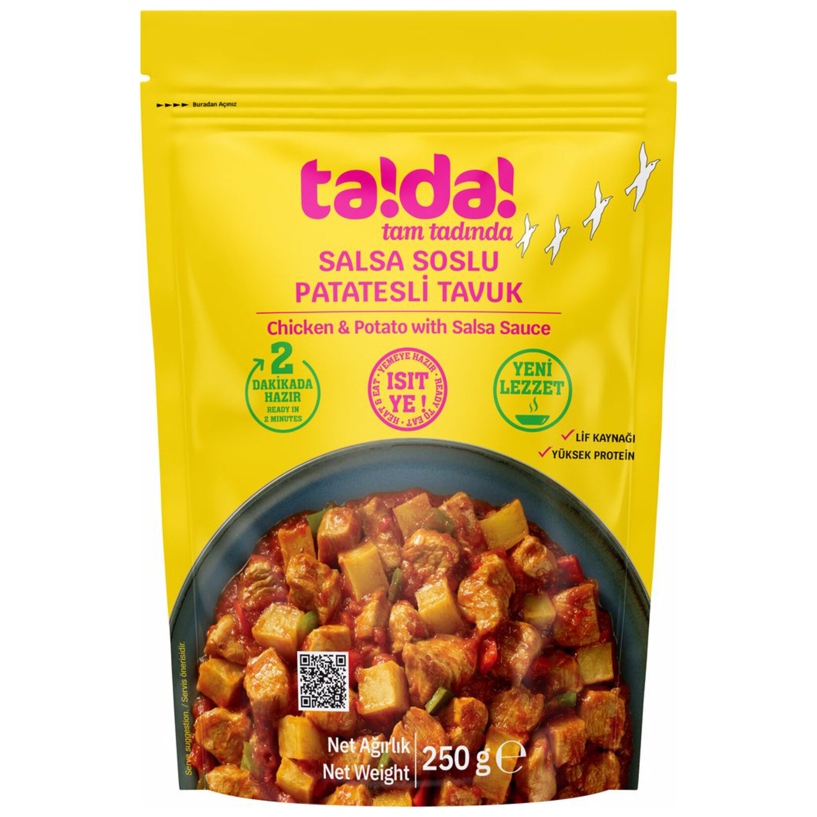 Tada! Salsa Soslu Patatesli Tavuk 250 G