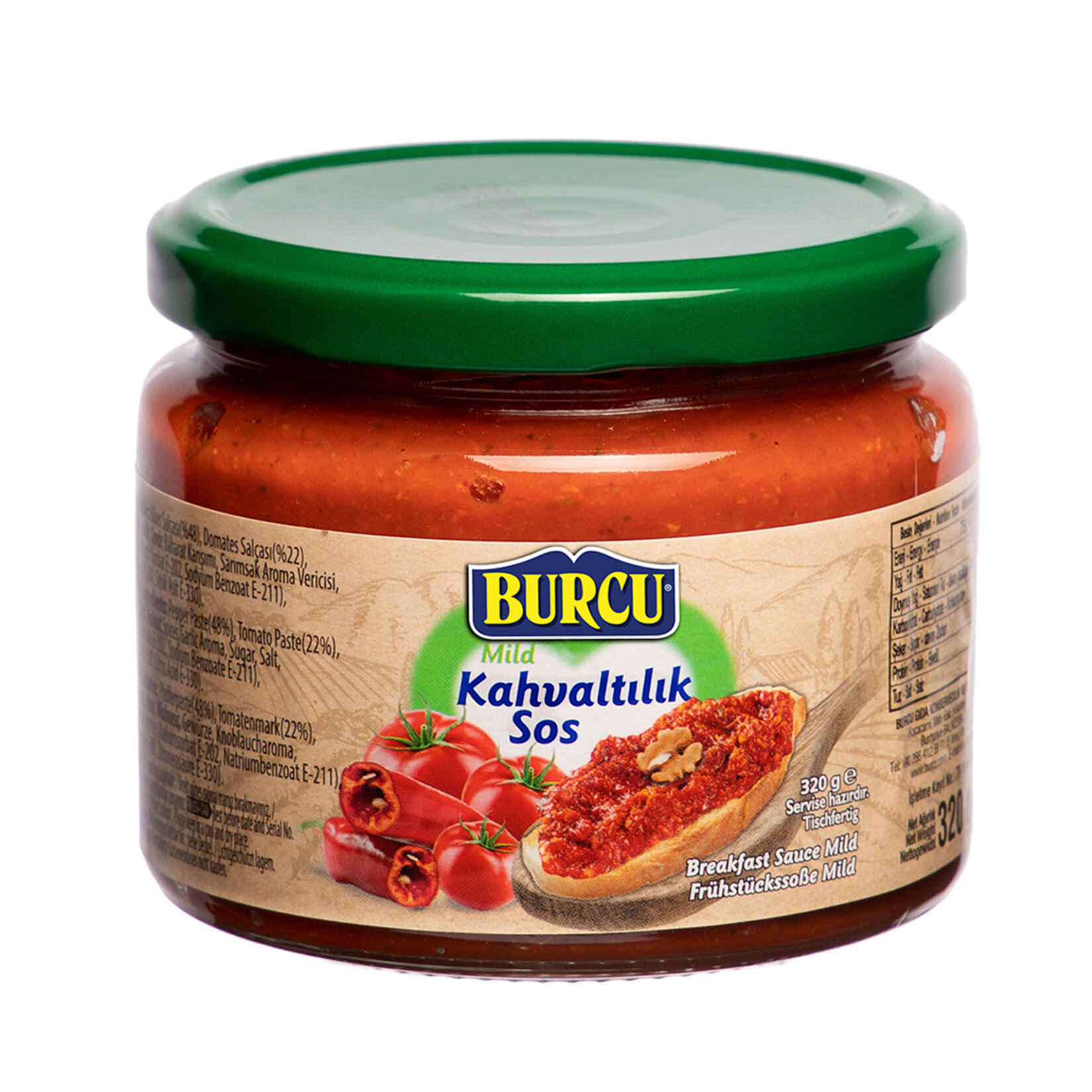 Burcu Kahvaltılık Sos Tatlı 320 G
