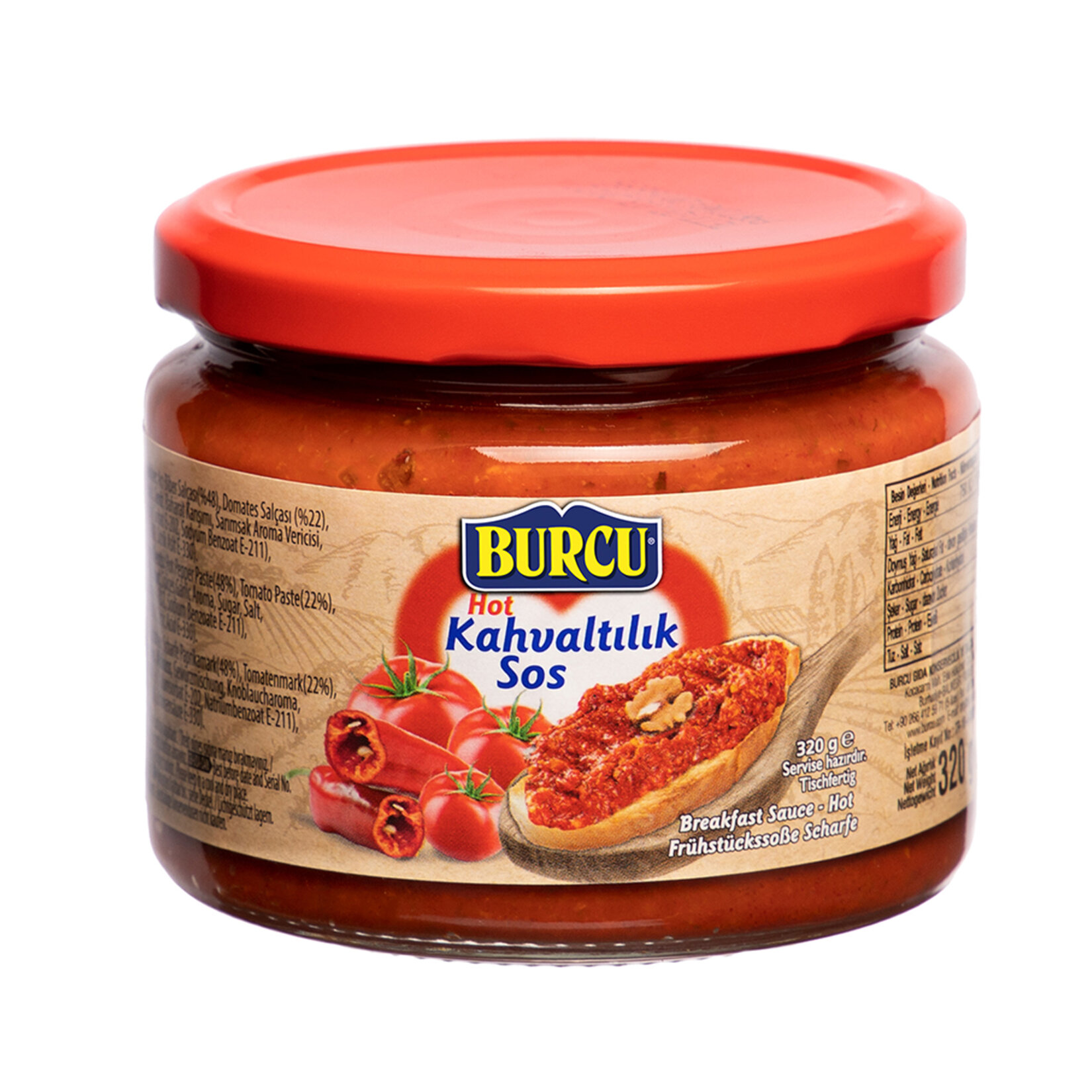Burcu Kahvaltılık Sos Acı 320 G