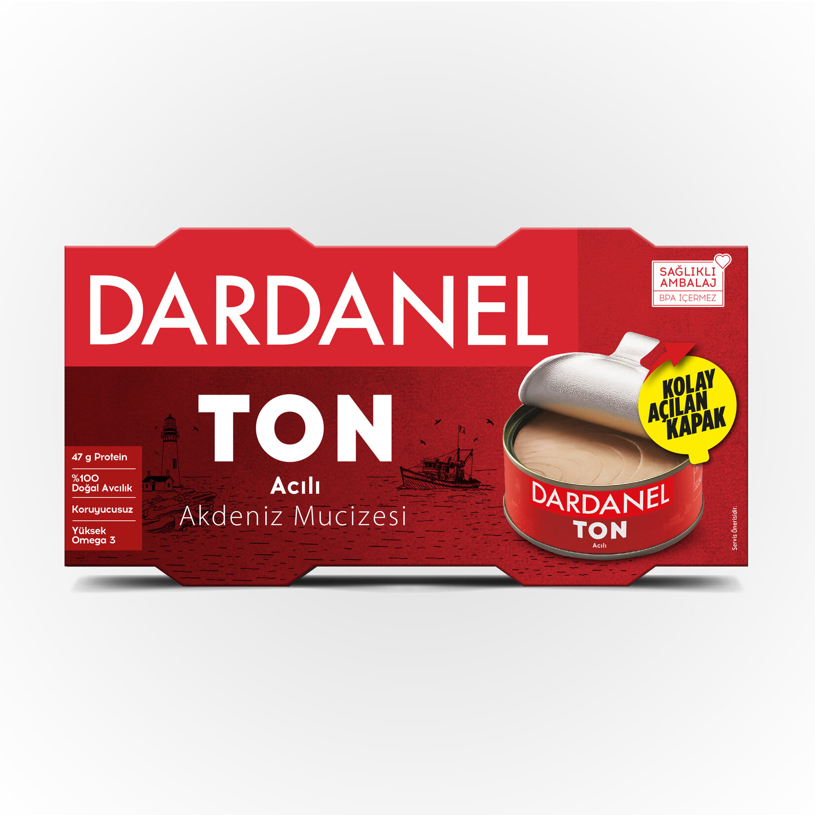 Dardanel Acılı Ton Balığı 2X150 G