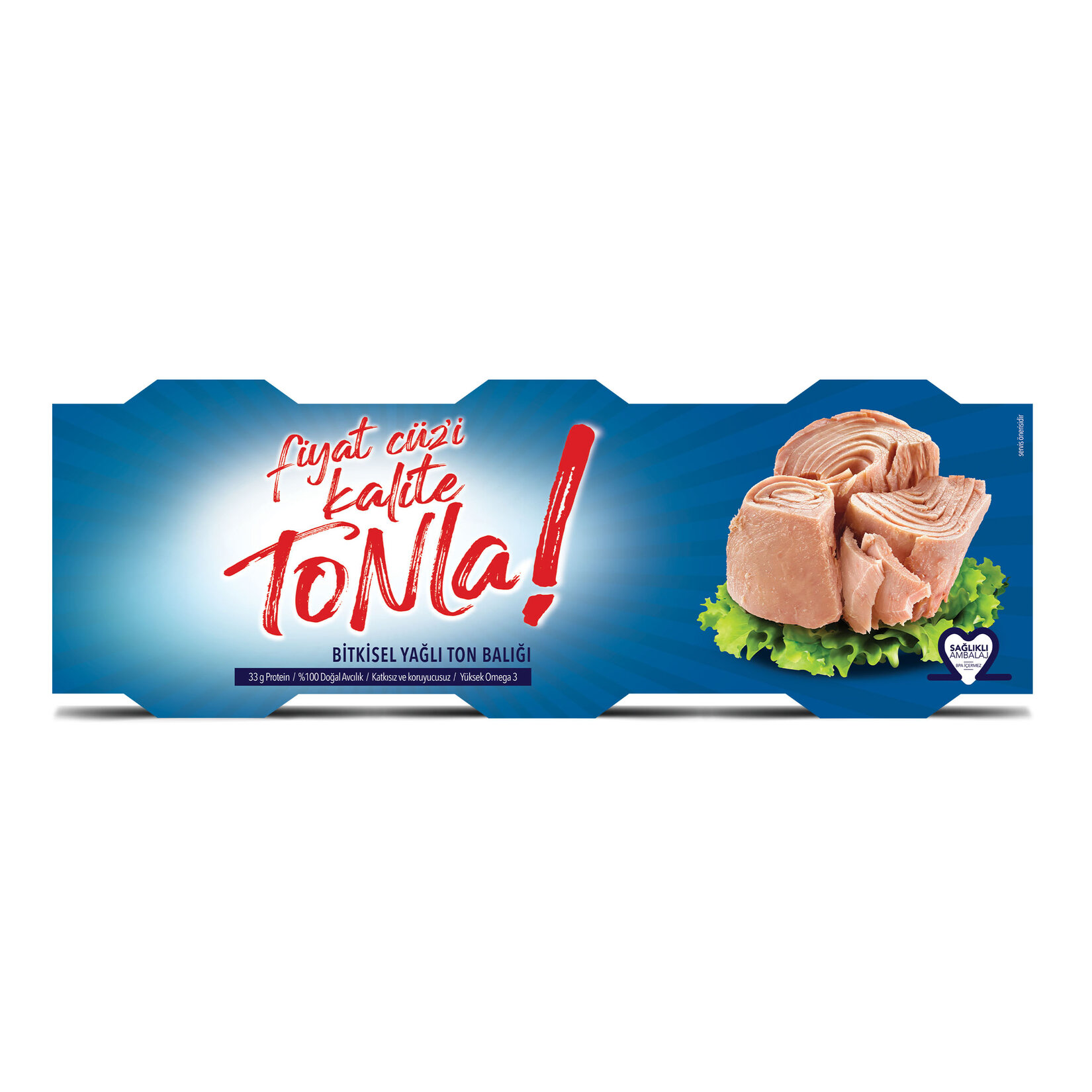 Kalite Tonla Ayçiçek Yağlı Ton Balığı 3*75 G