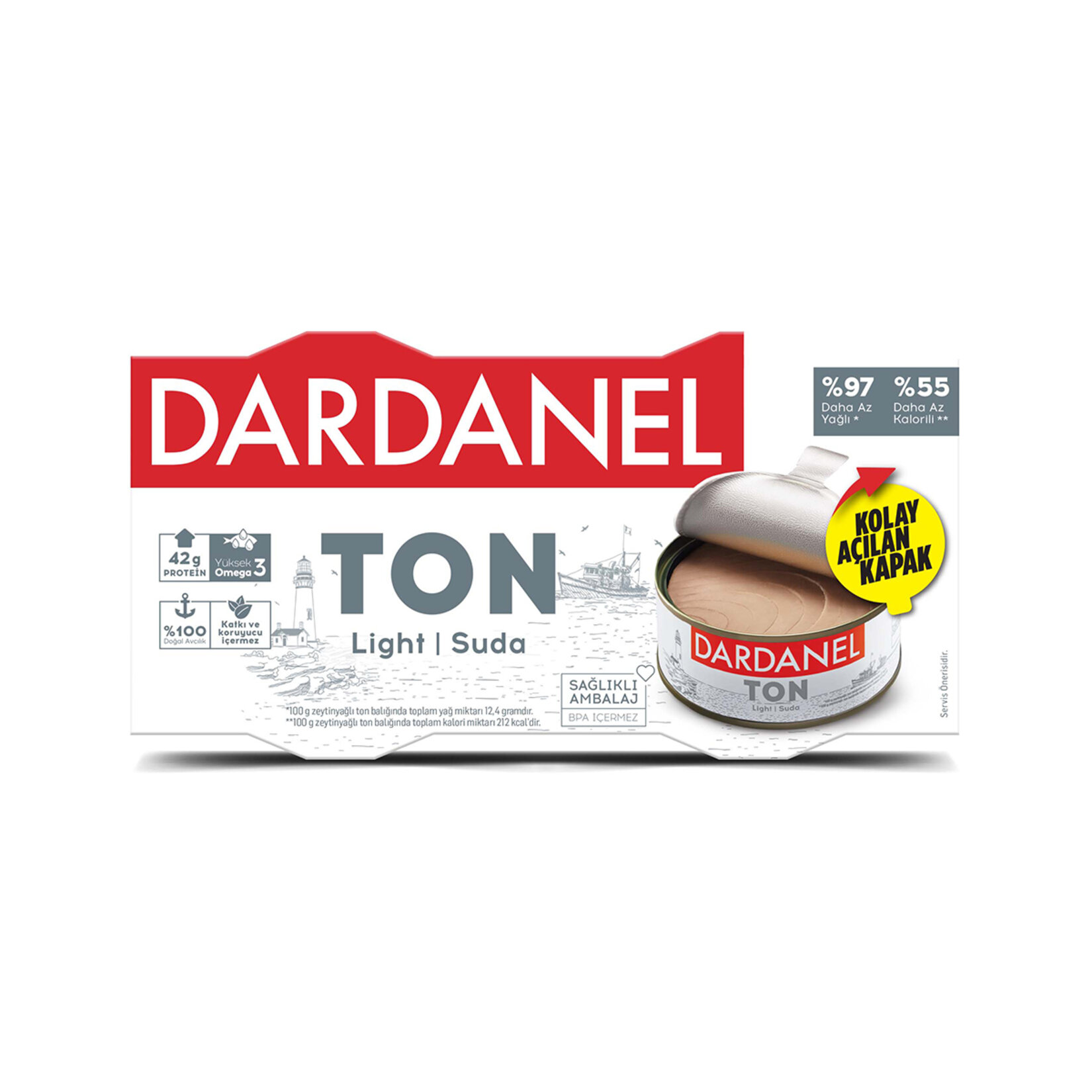 Dardanel Light Ton Balığı 2X140 G