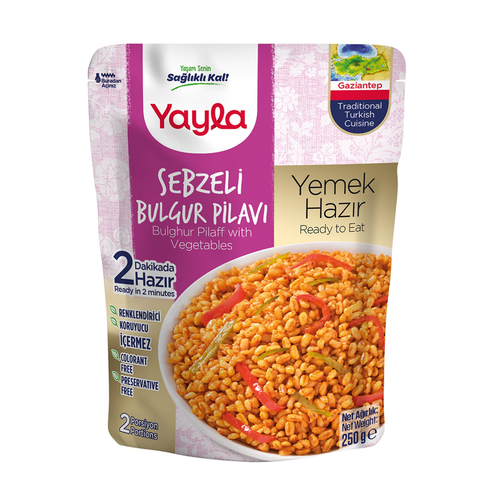 Yayla Sebzeli  Bulgur Pilavı  250 G