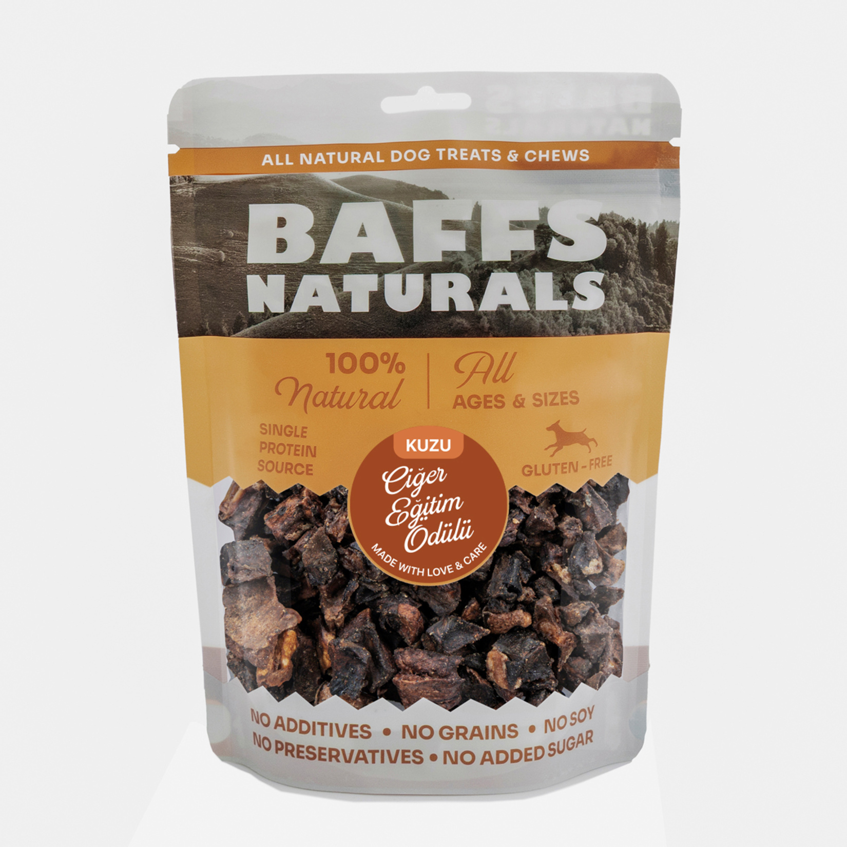 Baffs Naturals Kuzu Ciğer Eğitim Köpek Ödül Maması 100 G