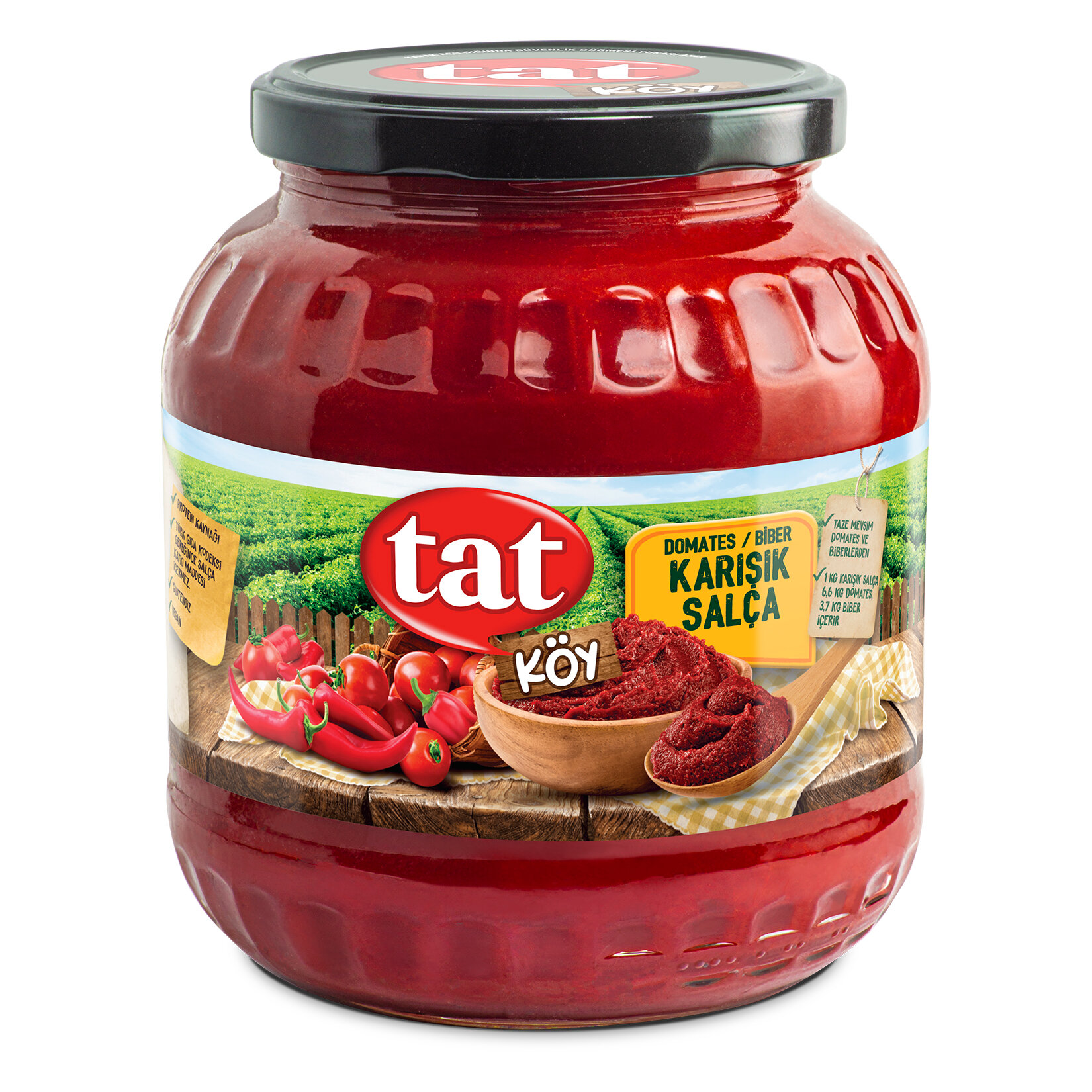 Tat Köy Domates Ve Biber Karışımı Salça 1650 G