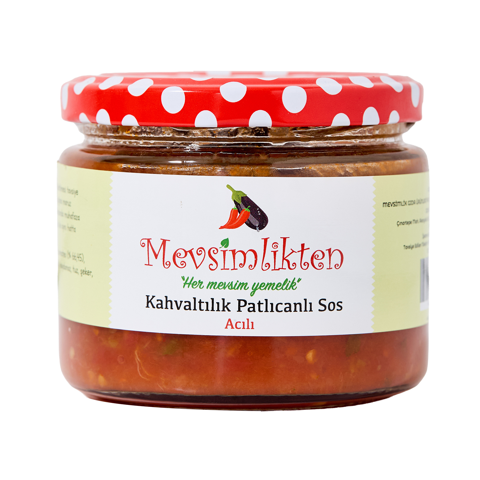 Mevsimlikten Acılı Kahvaltılık Patlıcanlı Sos 310G