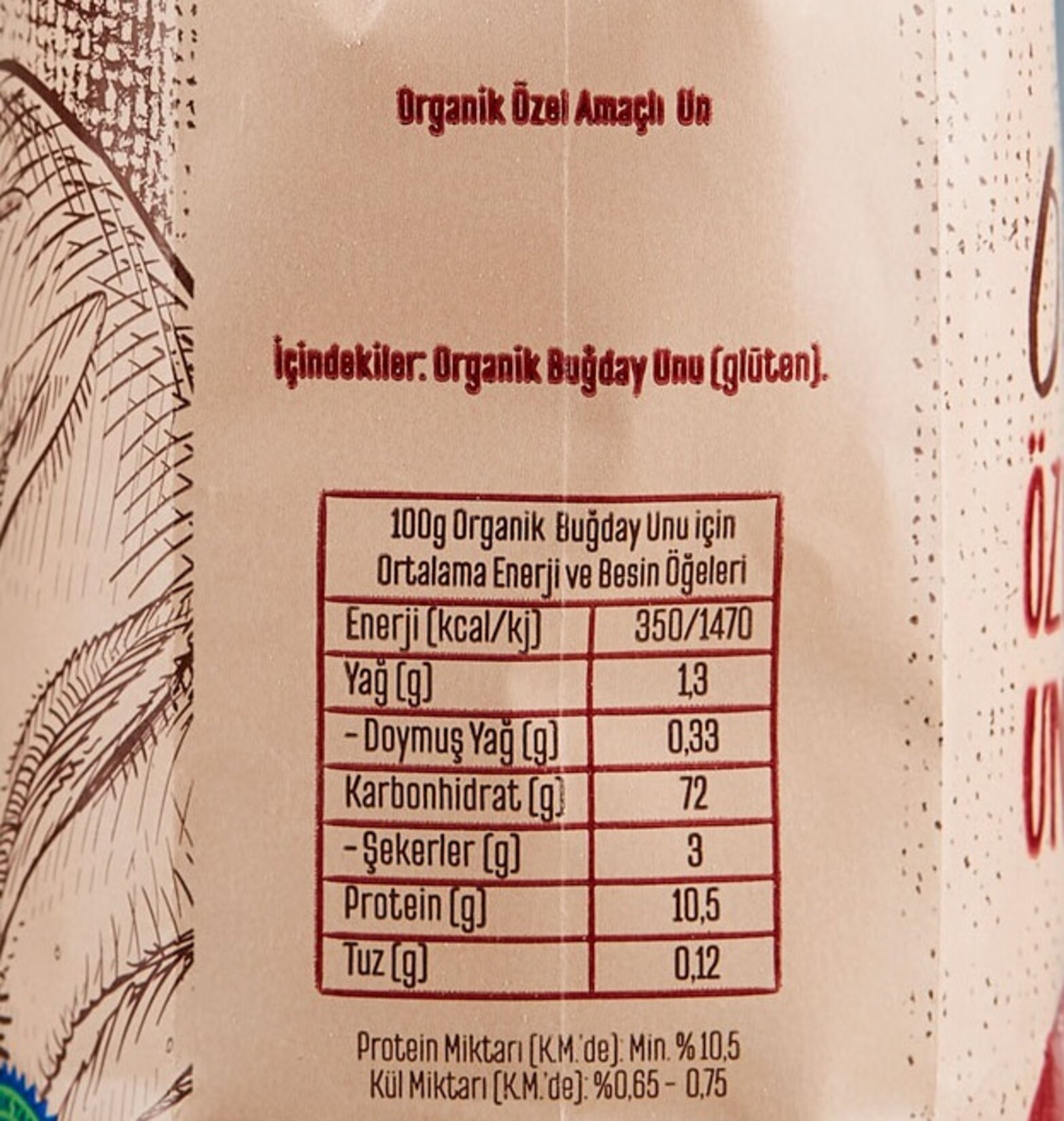 Tellioğlu Organik Özel Amaçlı Buğday Unu 1 Kg