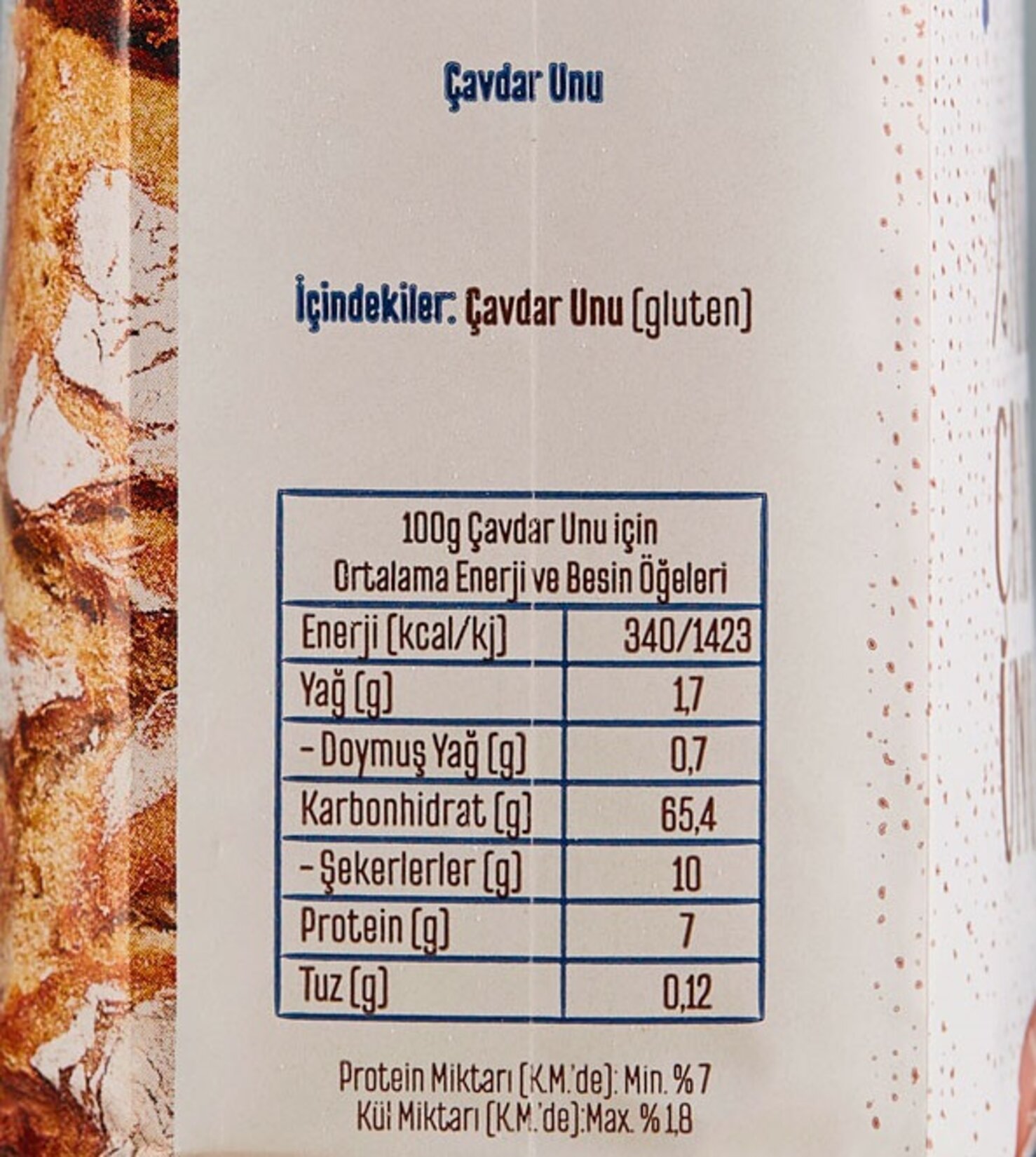 Tellioğlu %100 Çavdar Unu 1 Kg