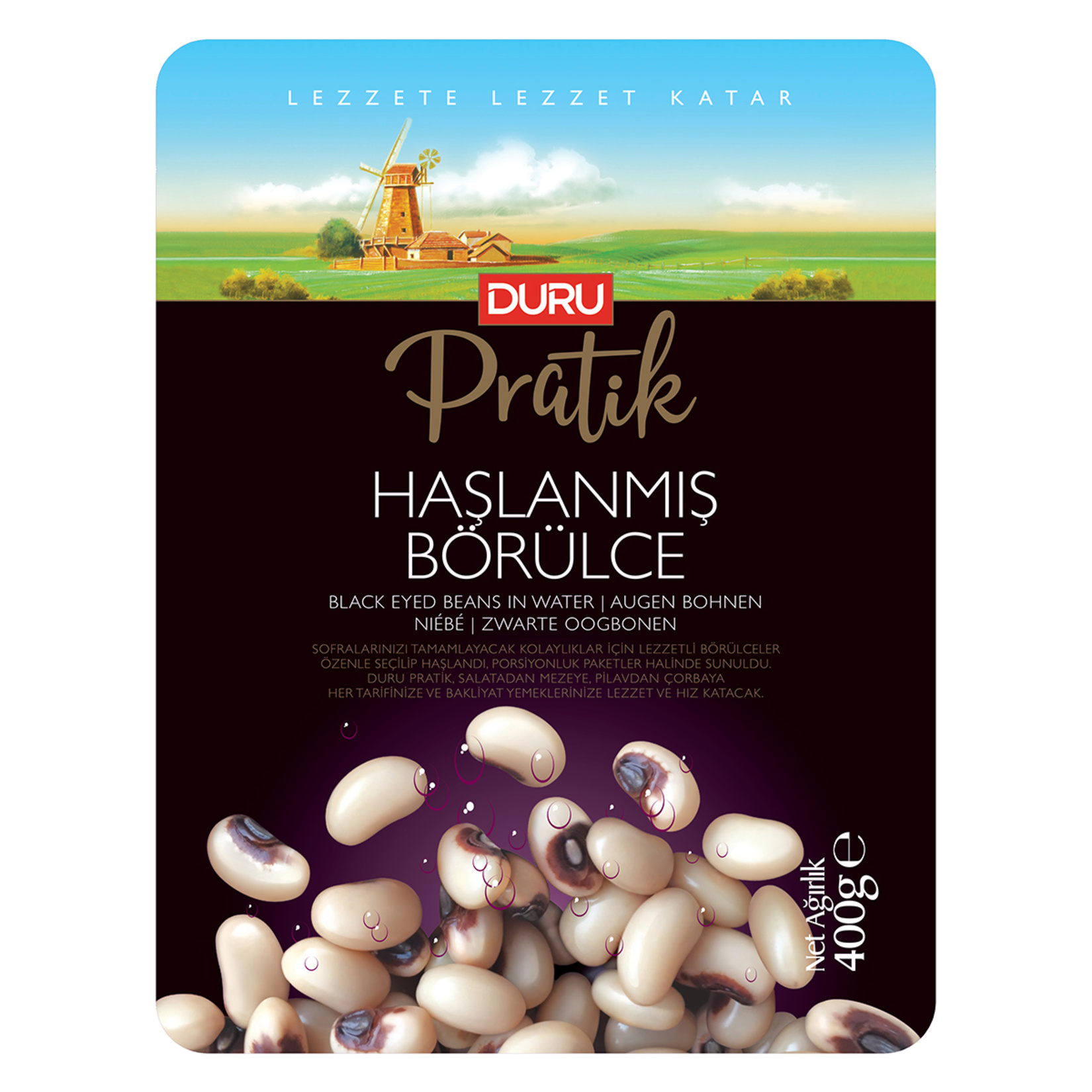 Duru Haşlanmış Börülce 400 G