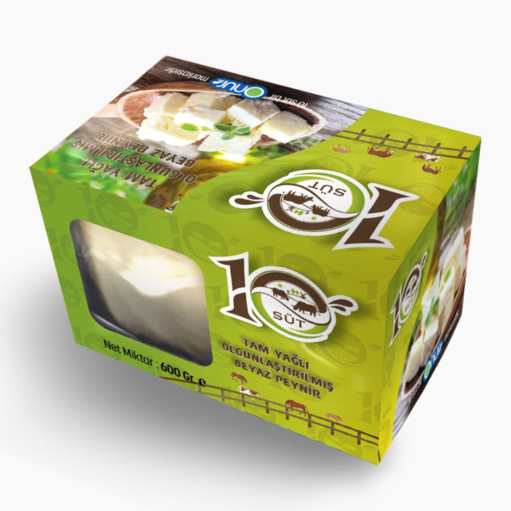 Onsüt Tam Yağlı Olgunlaştırılmış Beyaz Peynir 600G