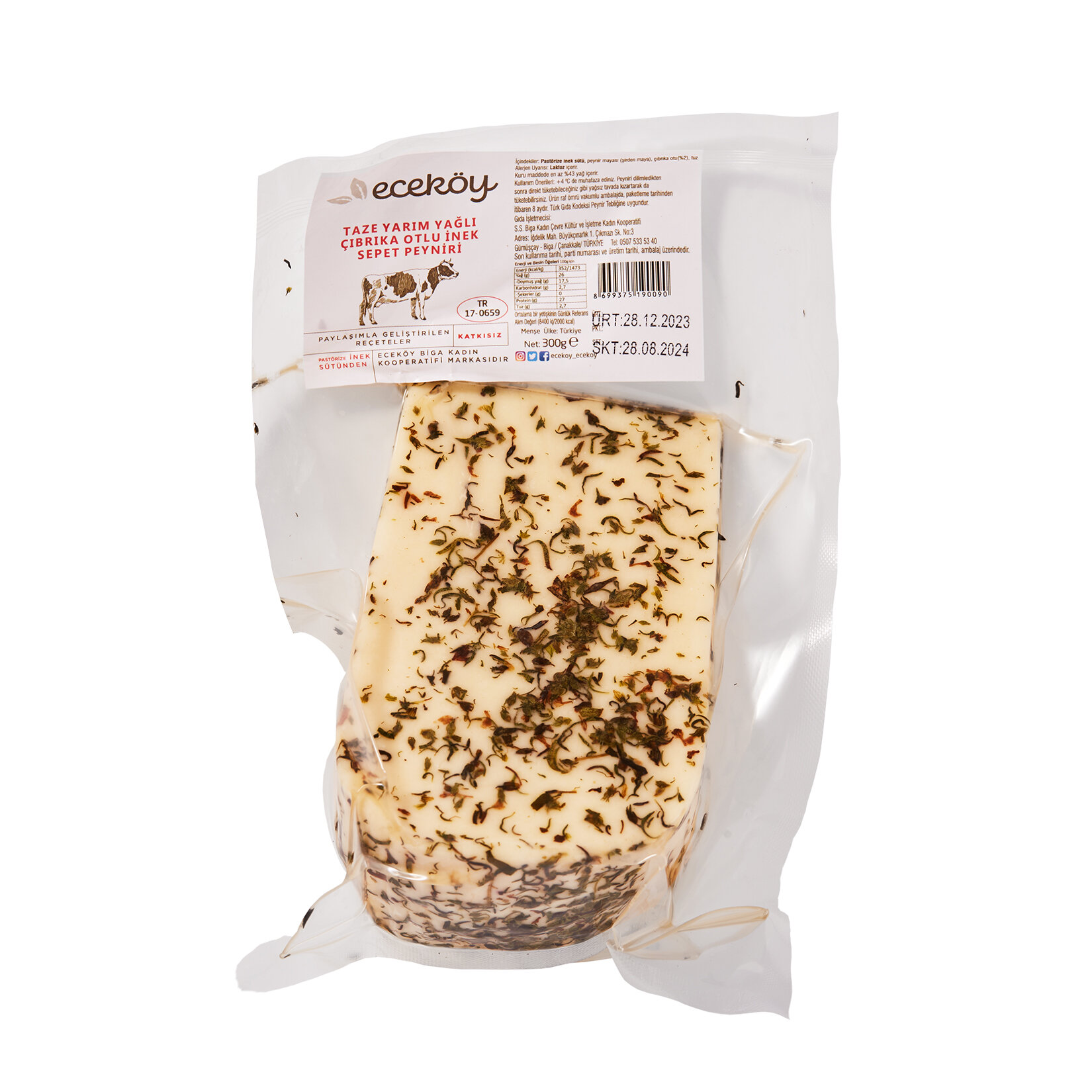 Eceköy Cıbrıka Otlu Rulo Peynir 300 G