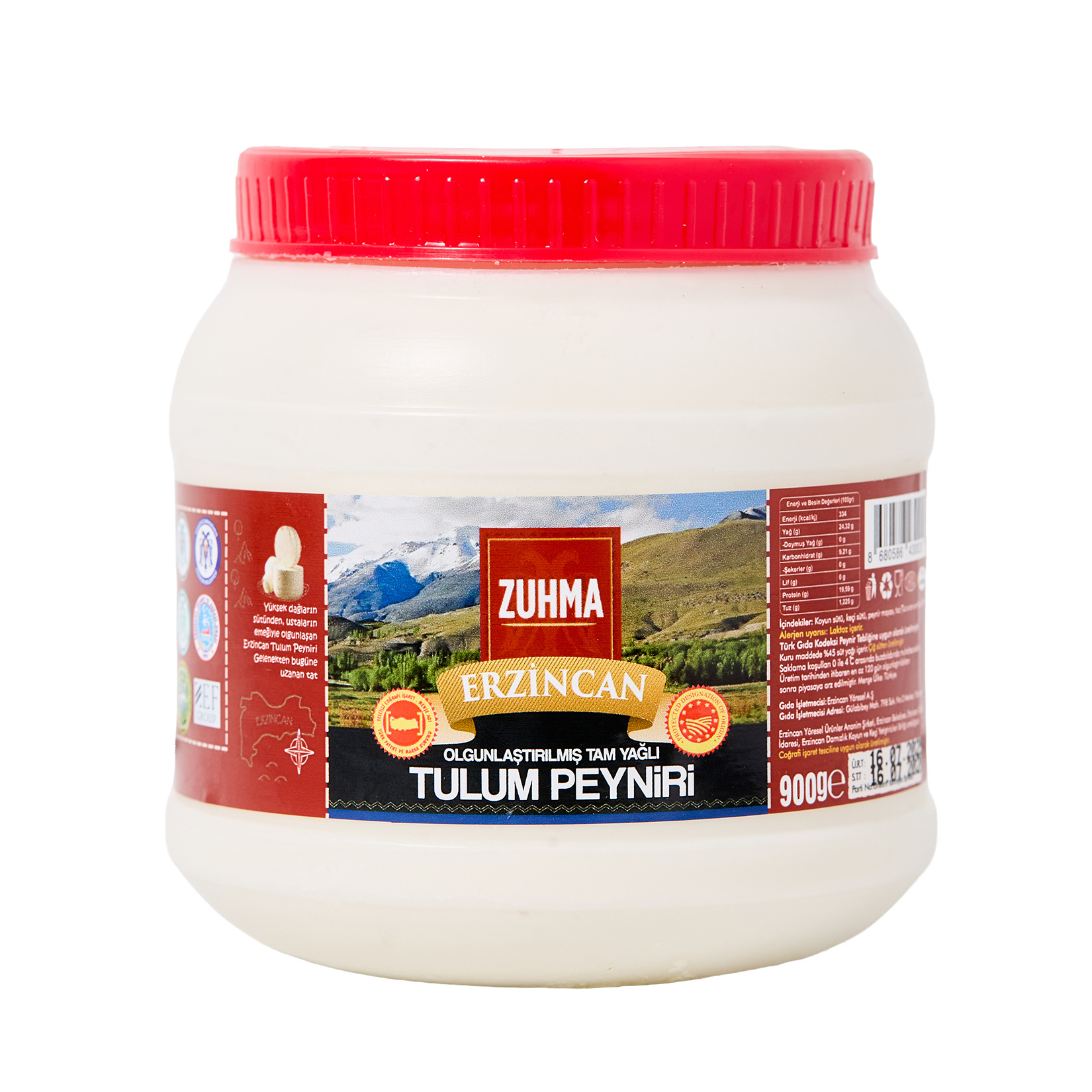 Zuhma Erzincan Tam Yağlı Olgunlaştırılmış Tulum Peyniri 900 G