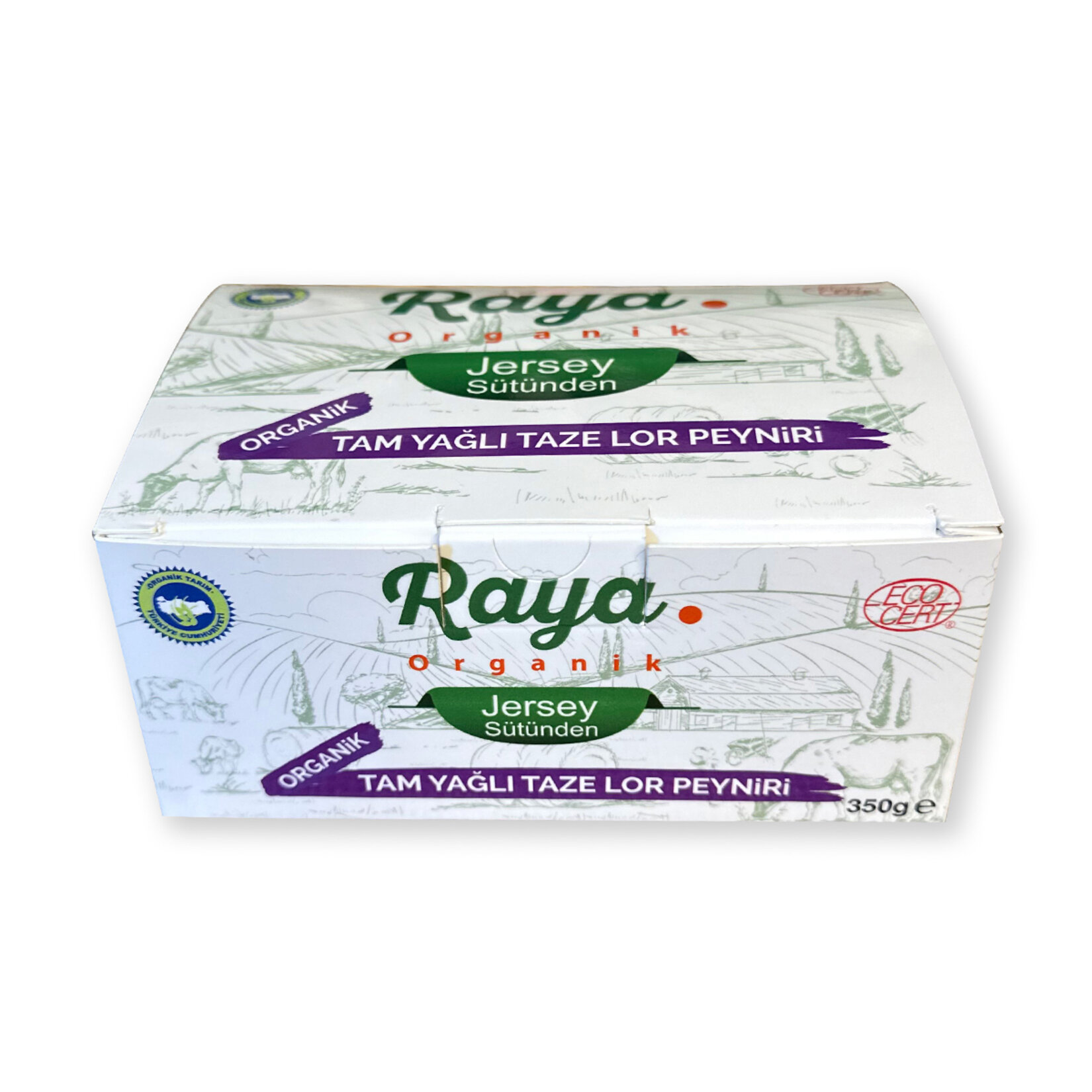 Raya Organik Jersey Sütünden Tam Yağlı Taze Lor Peynir 350 G