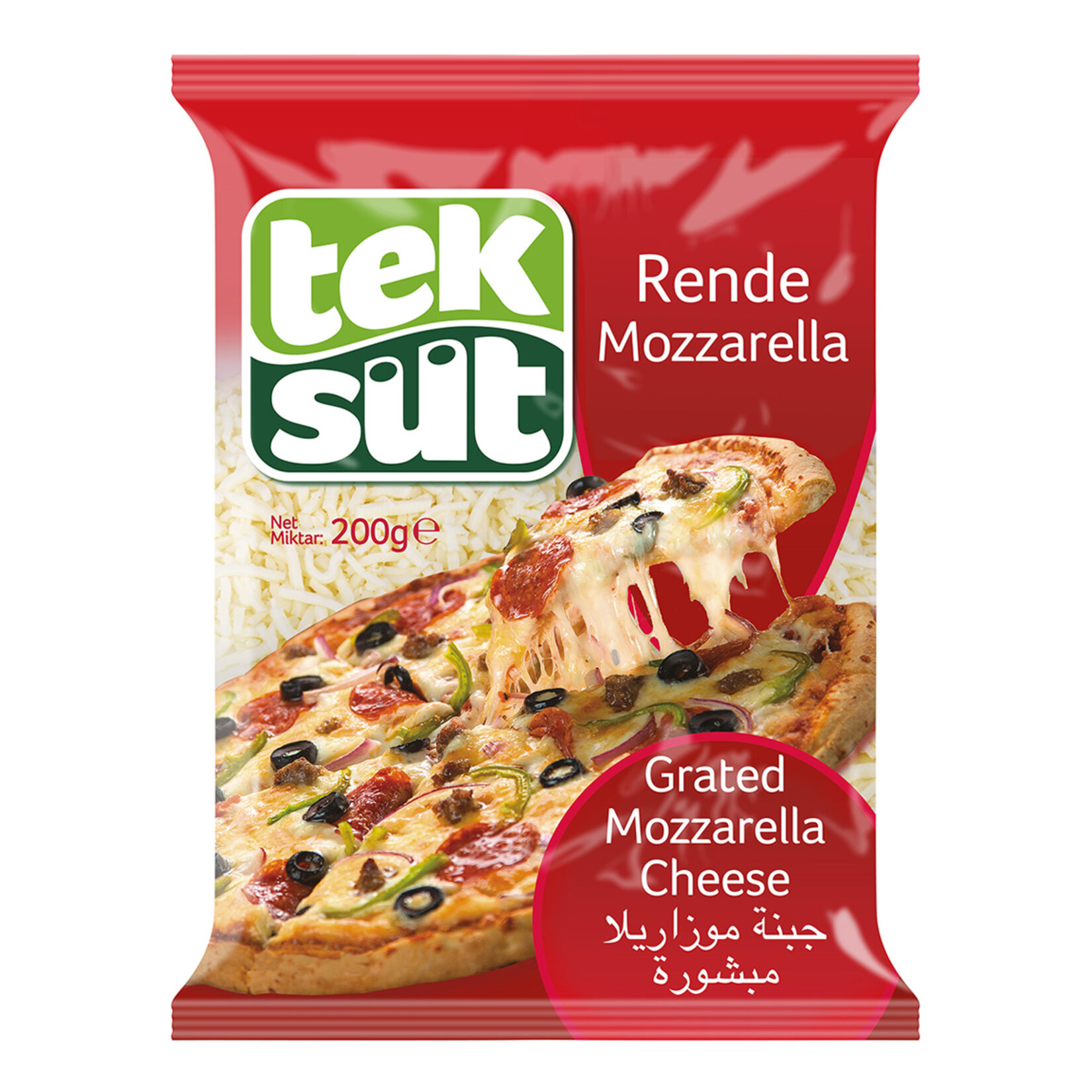 Teksüt Rende Mozzarella Peynir 200 G
