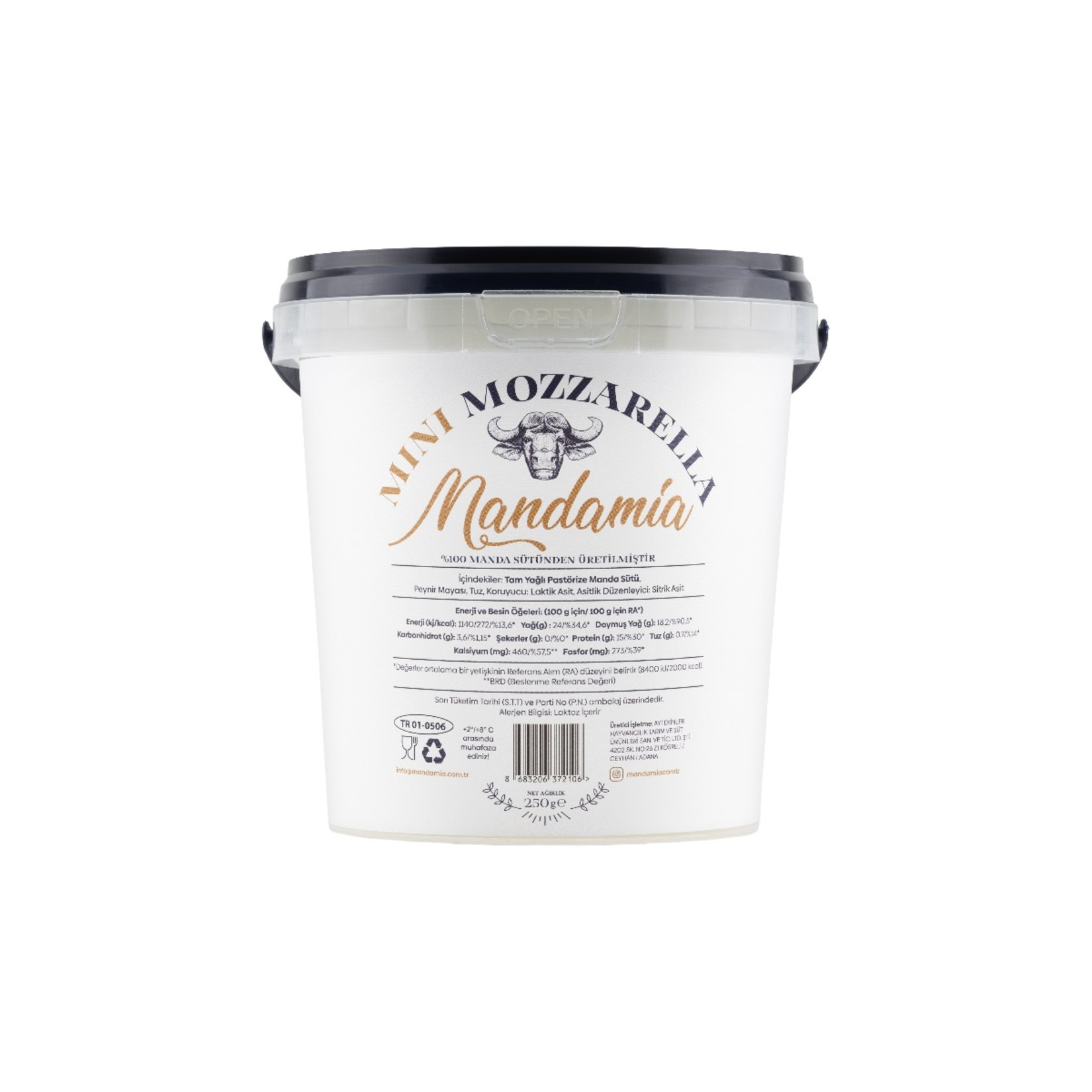Mandamia %100 Manda Mini Mozzarella 250 G