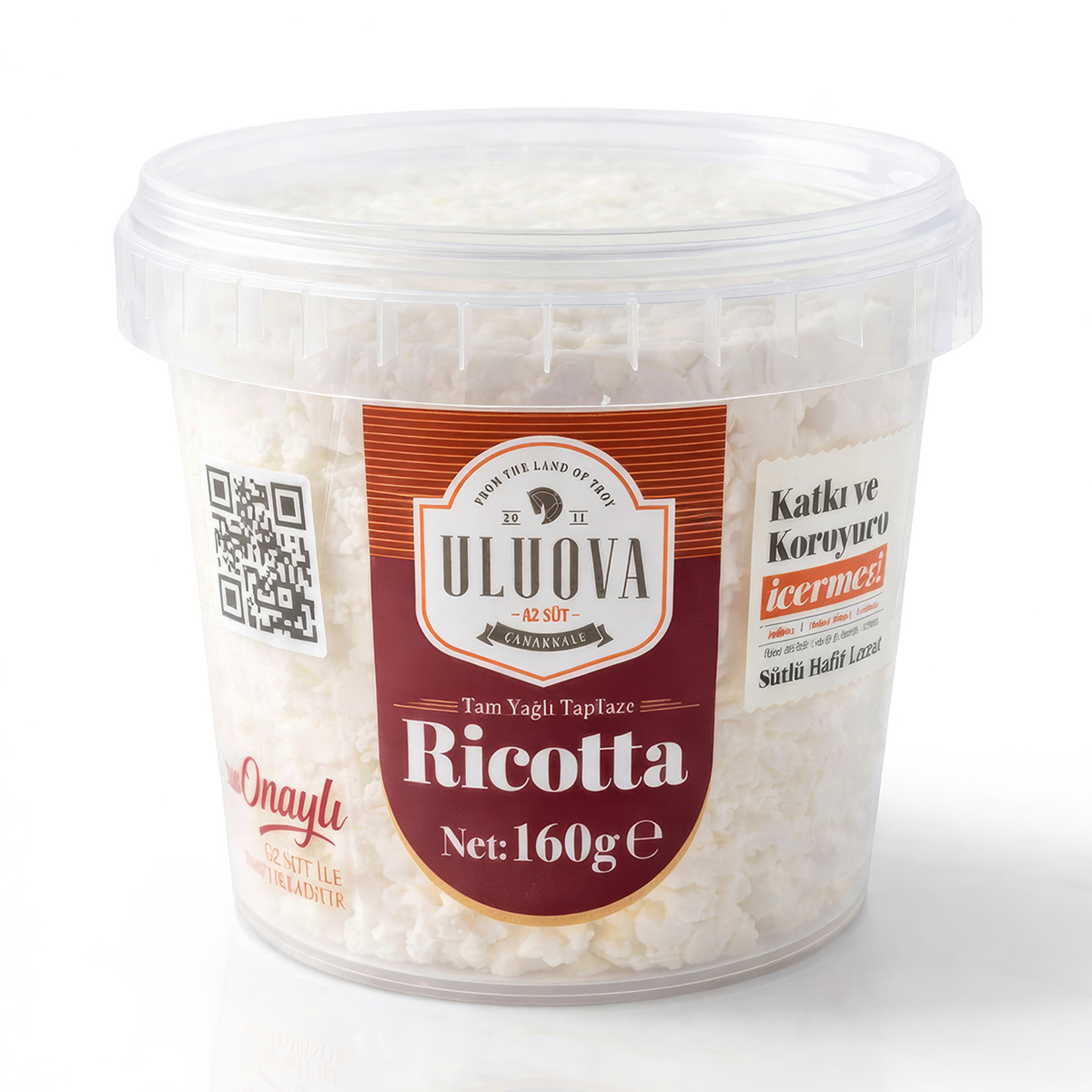 Uluova Tam Yağlı Taze Ricotta 160 G