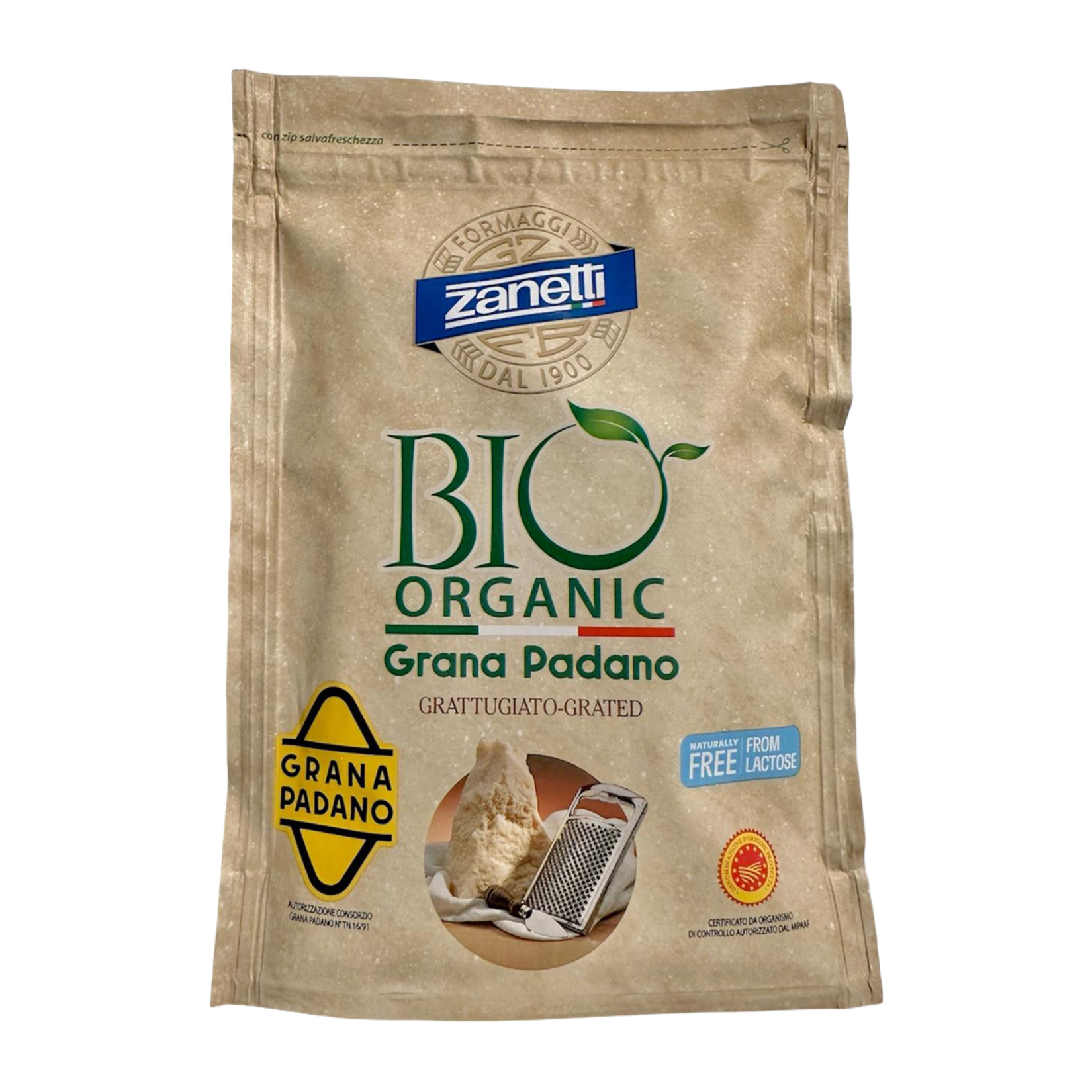 Zanetti Yarım Yağlı Rendelenmiş Organik Grana 100 G