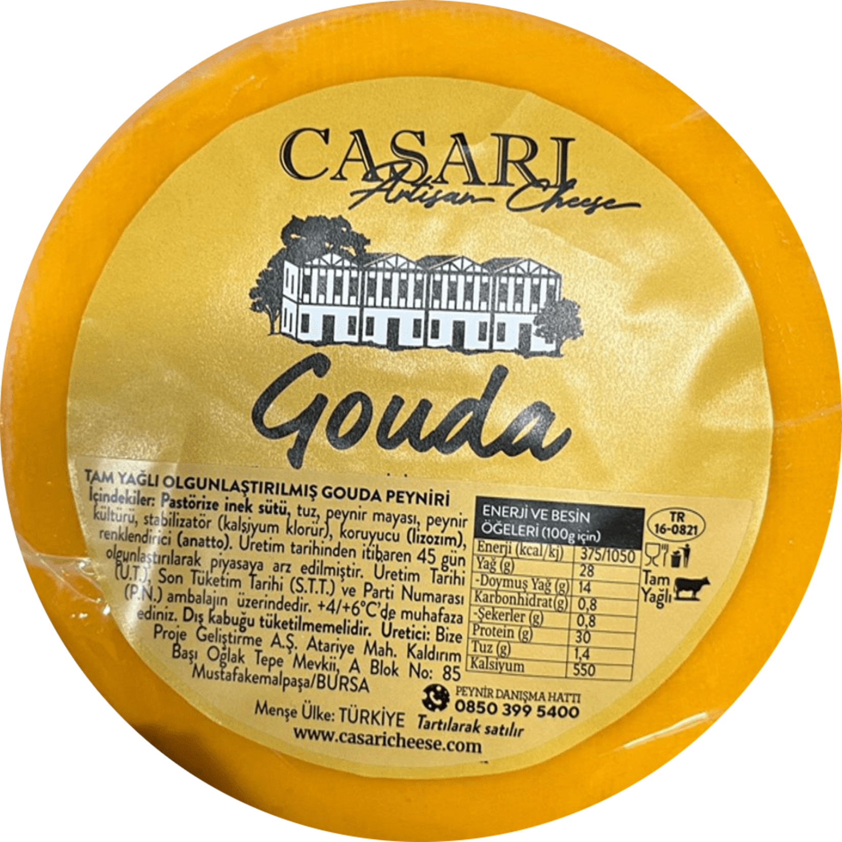 Casari Tam Yağlı Olgunlaştırılmış Gouda Peyniri Kg
