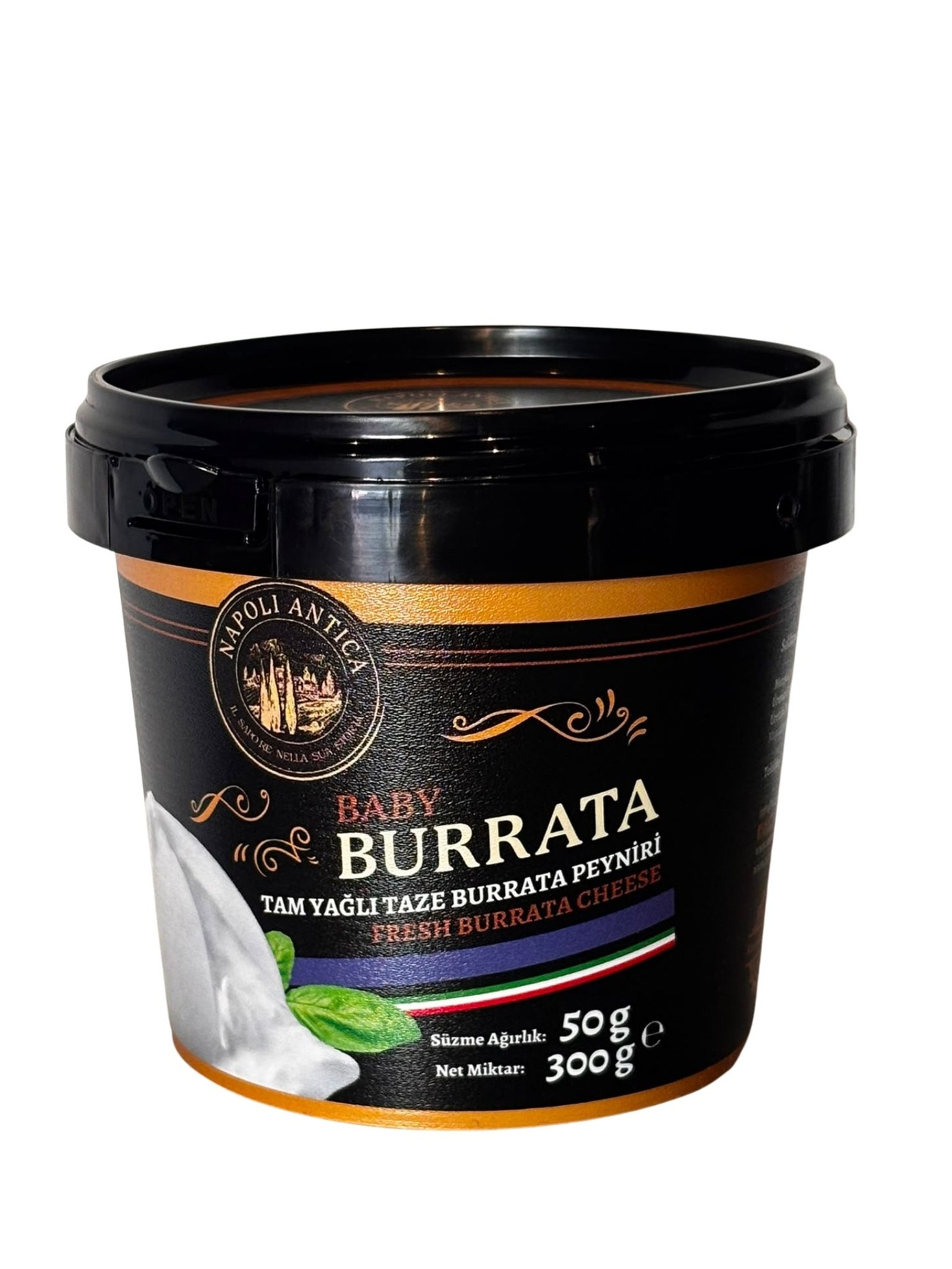 Napoli Antica Tam Yağlı Taze Burrata İnek Peyniri 300 G