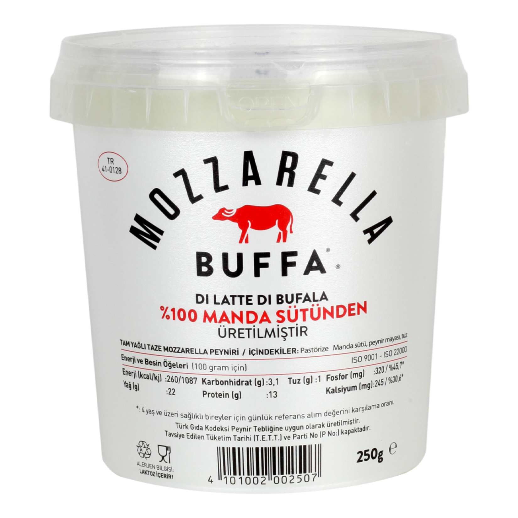 Buffa Tam Yağlı Taze Mozzarella Peyniri 250G
