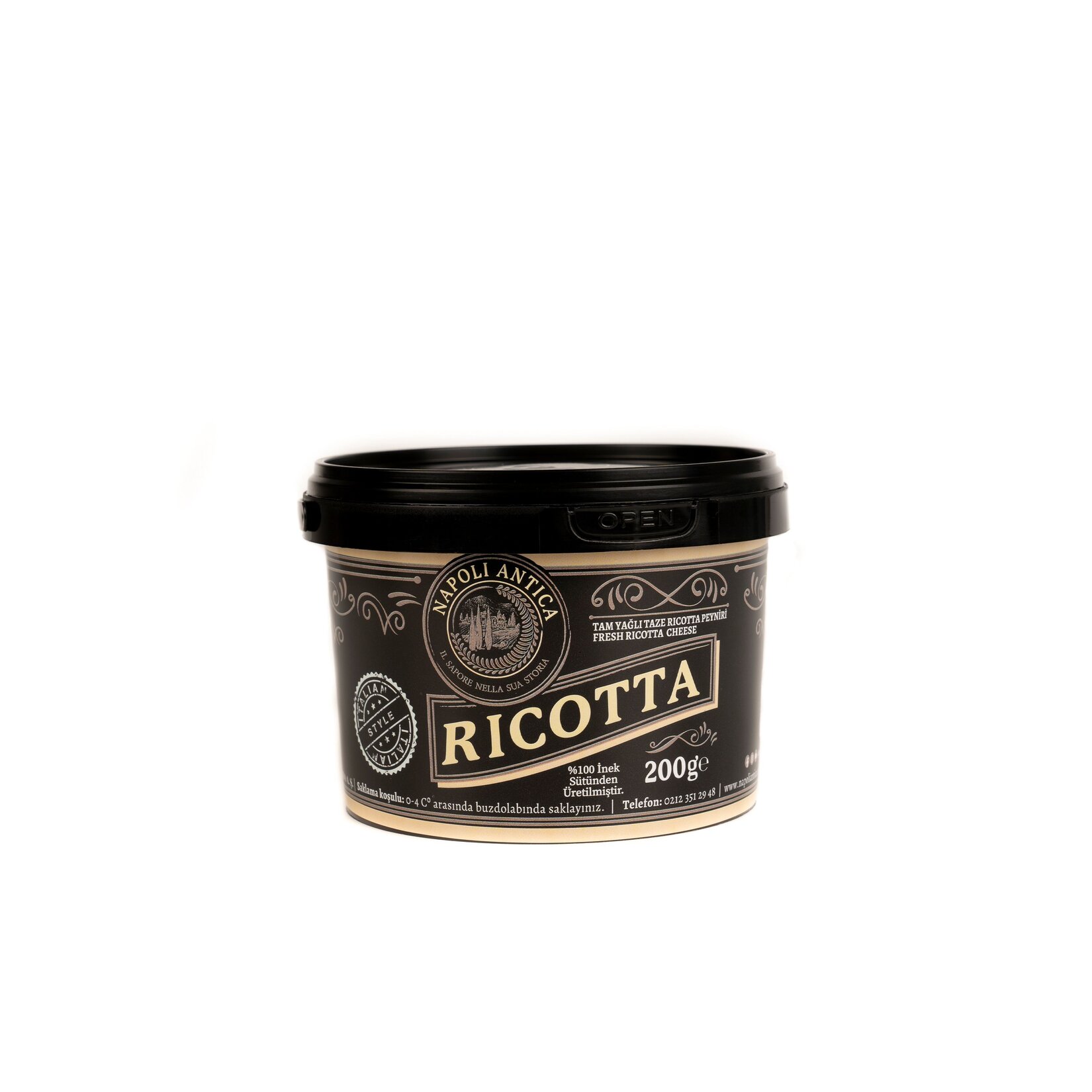 Napoli Antica Tam Yağlı Taze Ricotta Peyniri 200 G