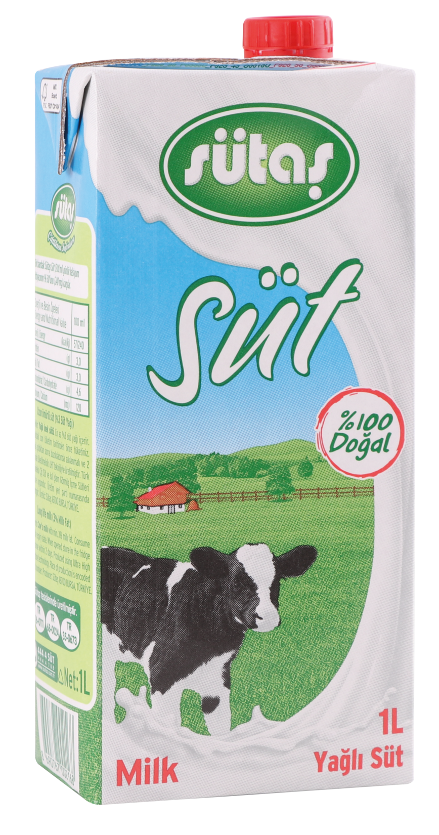 Sütaş Süt Yağlı 1 L