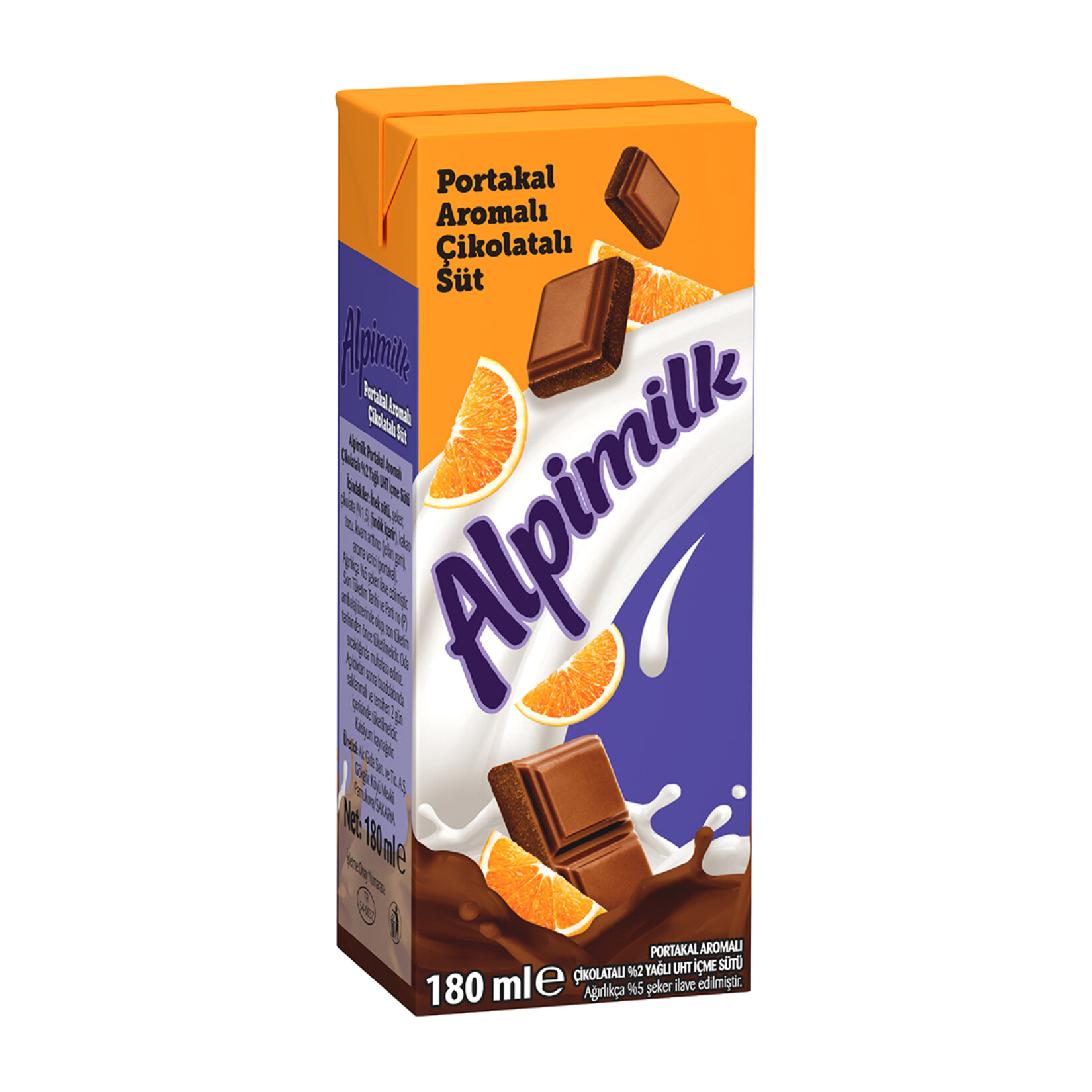 Alpimilk Portakallı Çikolatalı Süt 180 Ml