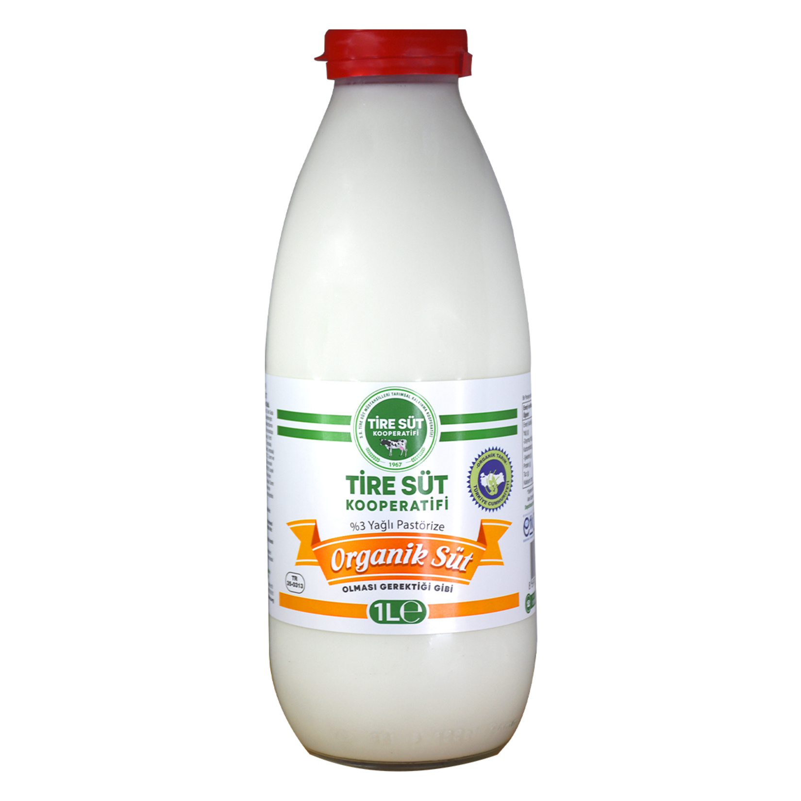 Tire Süt Kooperatifi  Organik Pastörize Süt 1 L