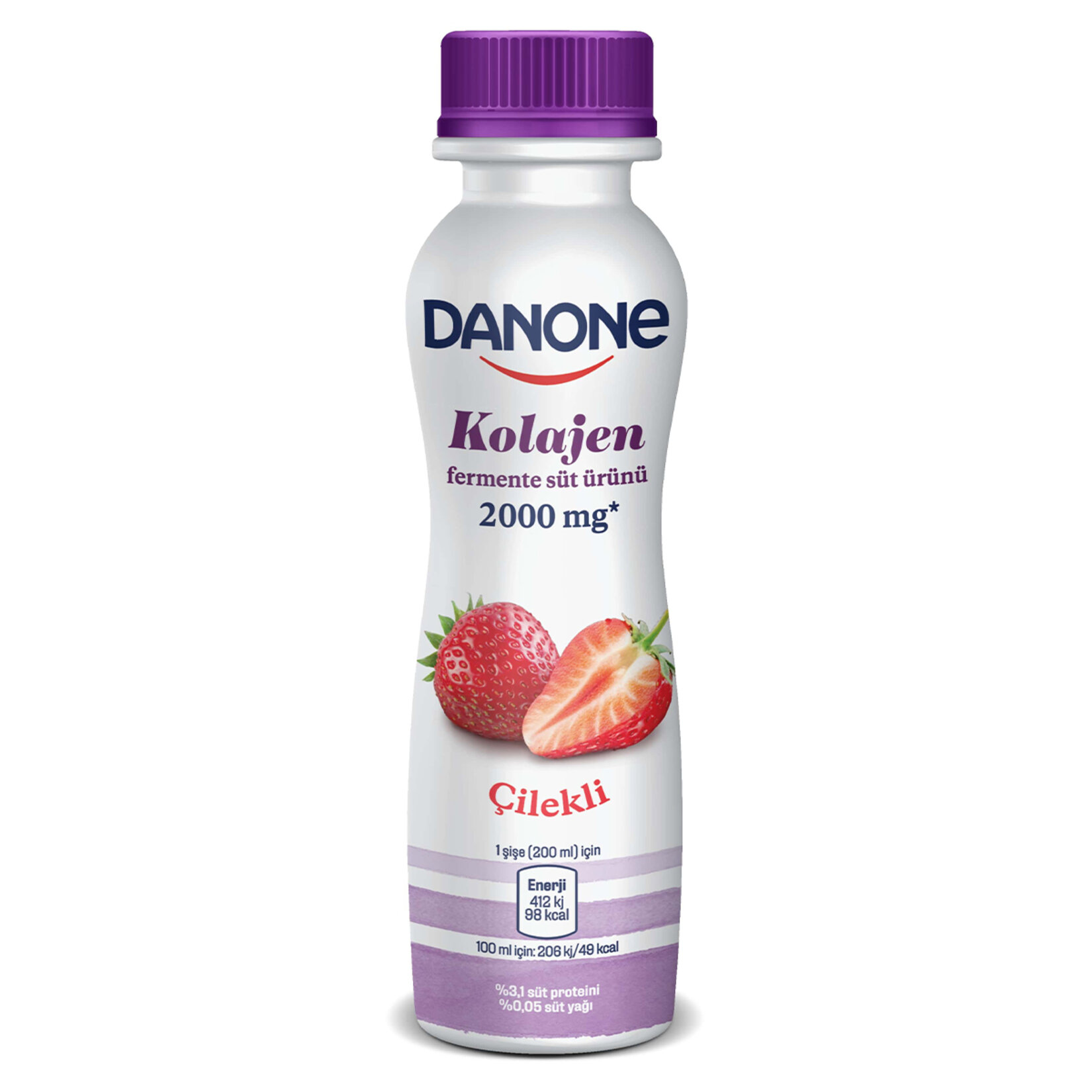 Danone Kolajenli Fermente Çilekli İçecek 200 Ml