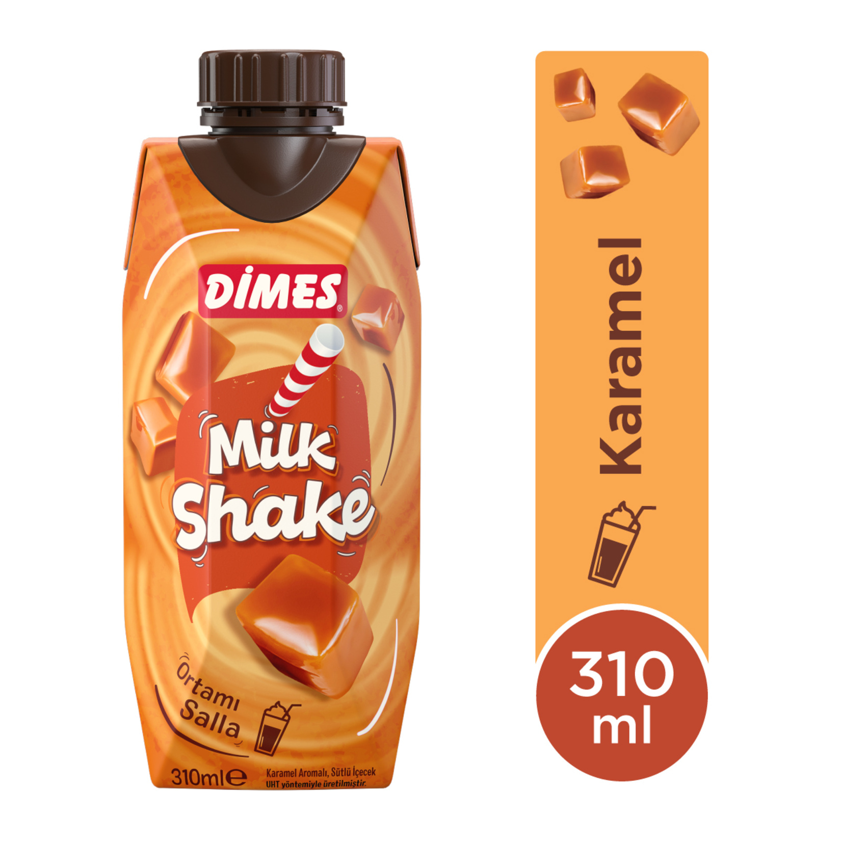 Dimes Karamel Aromalı Mılkshake 310 Ml