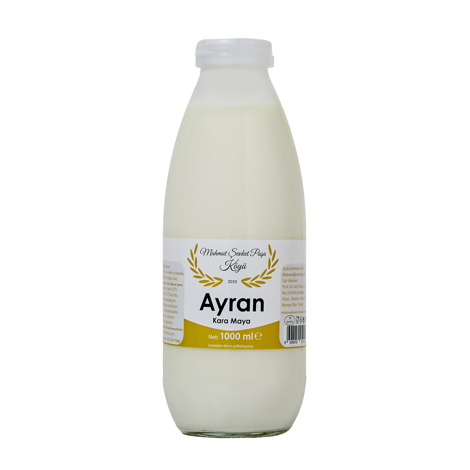 Mahmut Şevket Paşa Cam Şişe Ayran 1 L