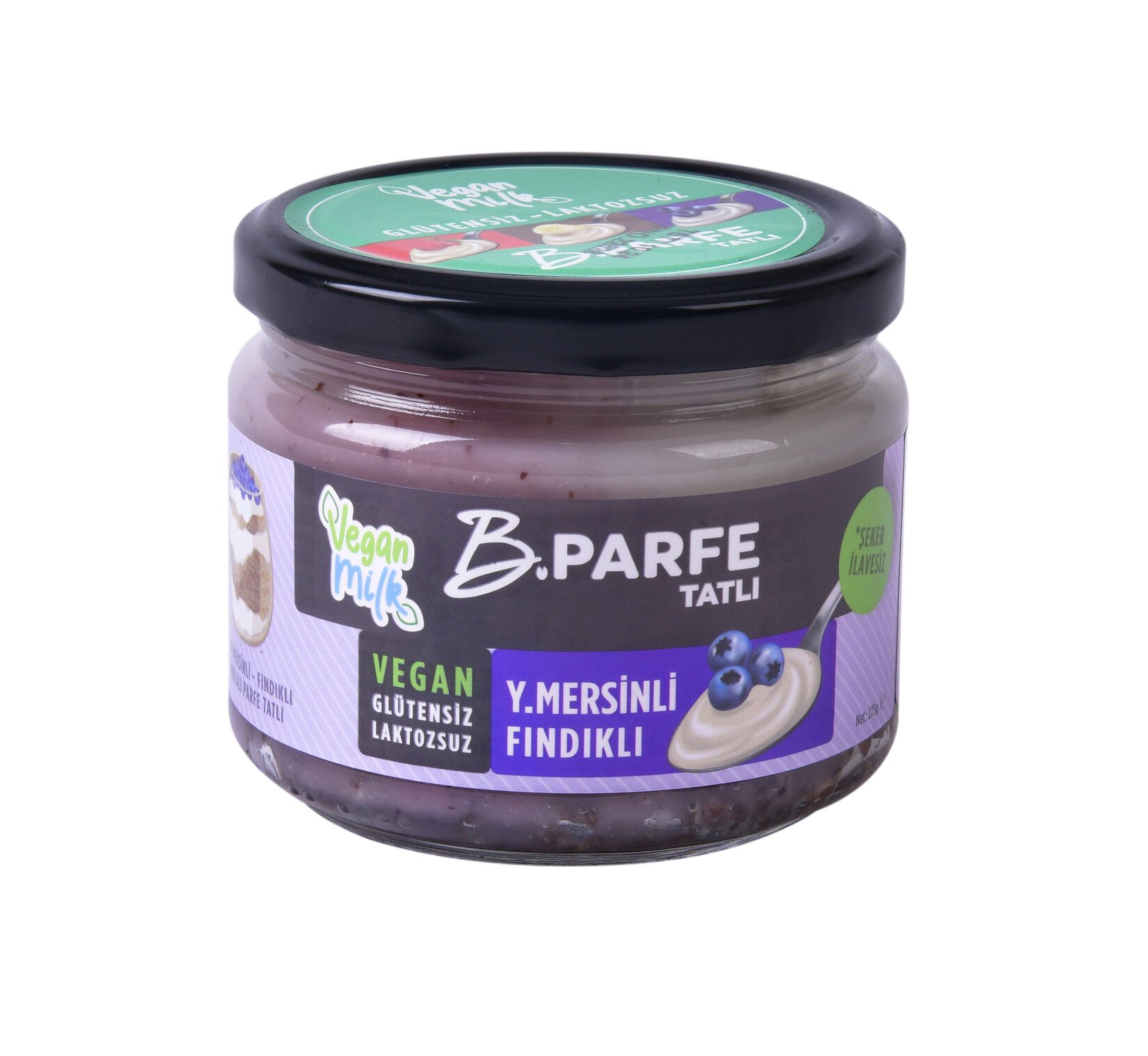 Vegan Milk B.Parfe Yaban Mersini Fındık Parfe Tatlı 275 g