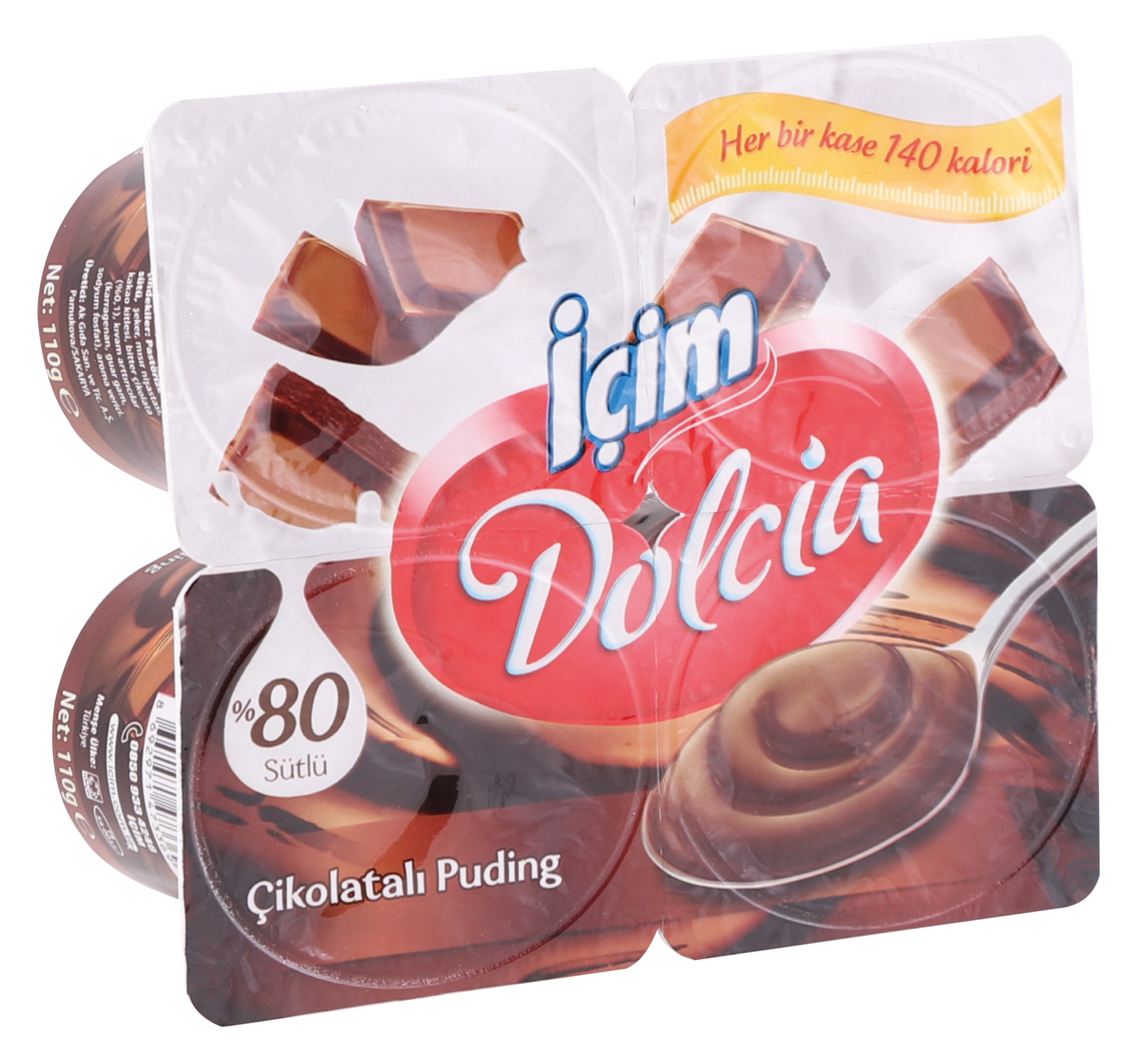 İçim Dolcia Çikolatalı Puding 4X110 G