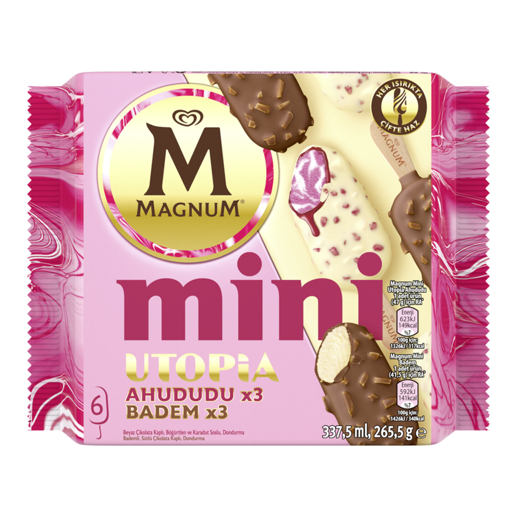 Magnum Mini Utopia Ahududu & Badem 337,5 ml