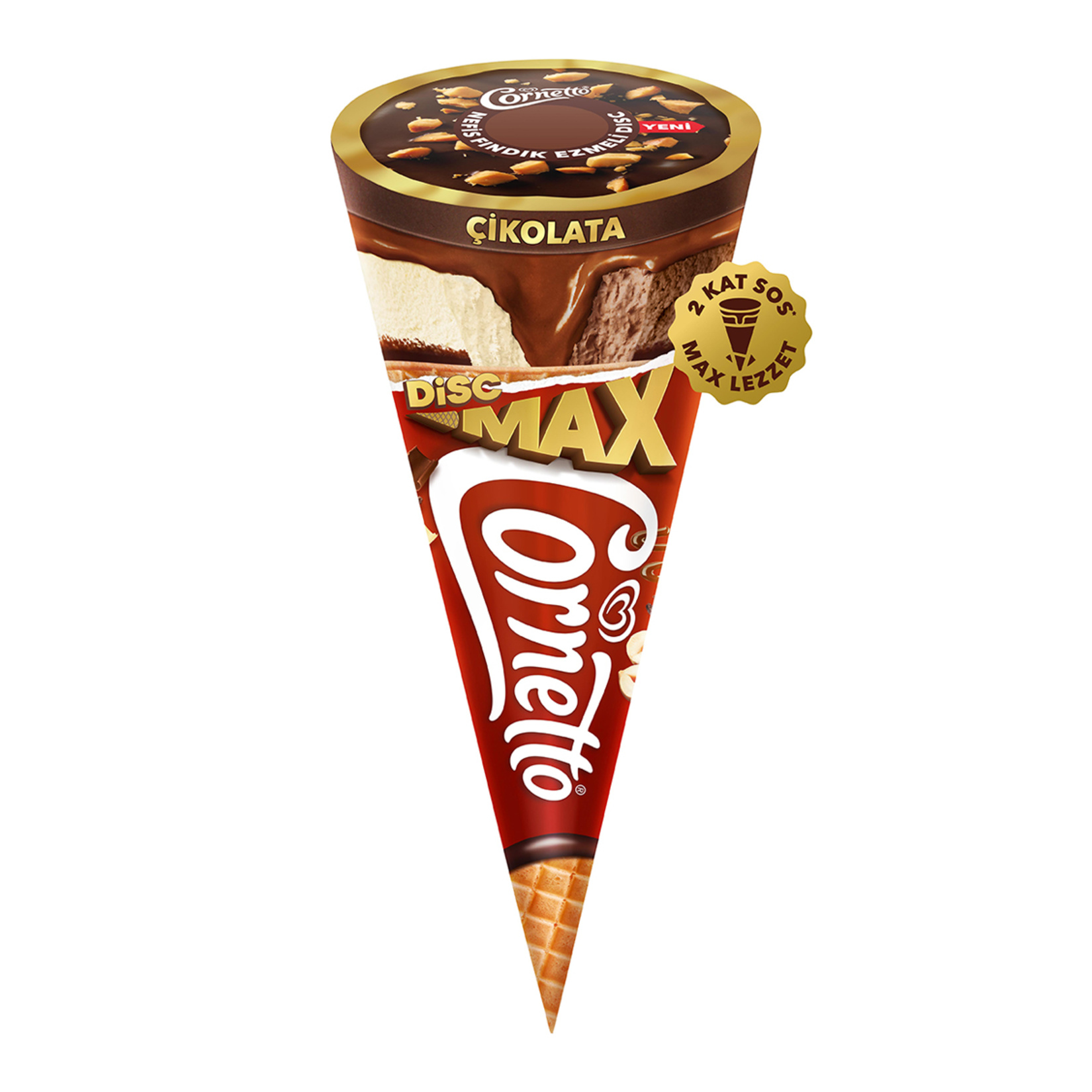 Algida Cornetto Disc Max Çikolatalı 130 Ml