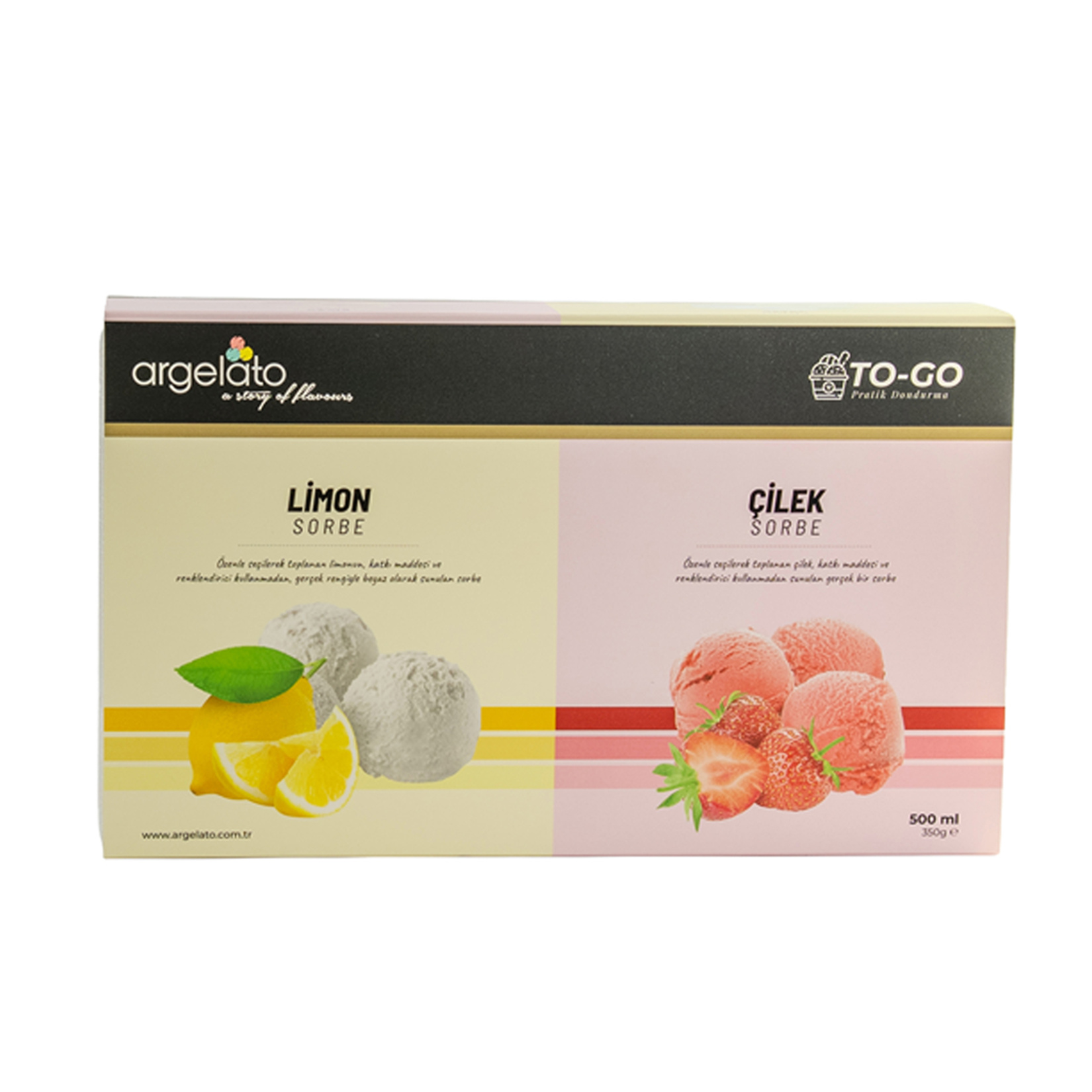 Argelato Limon ve Çilek Sorbe 500 ml