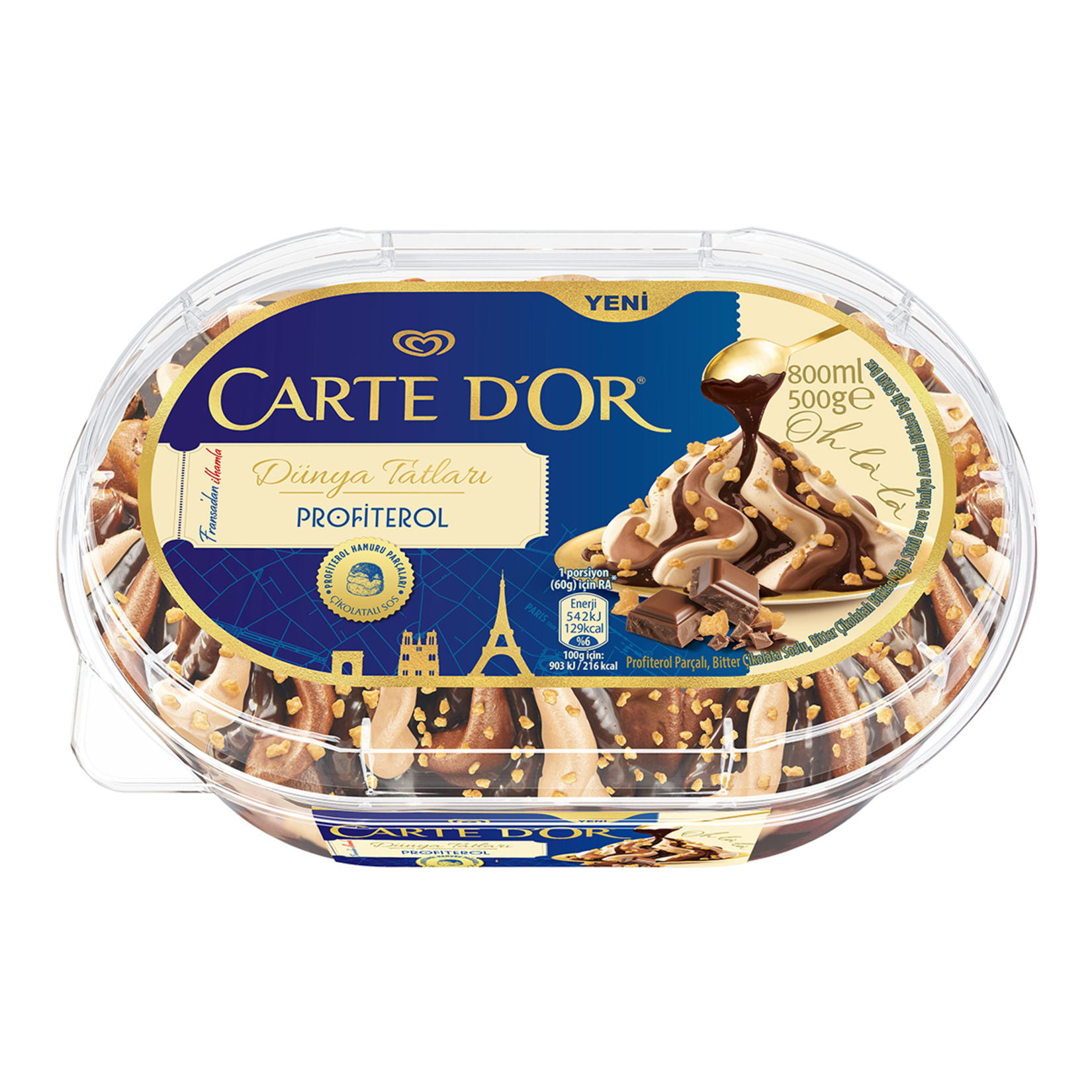 Carte d'Or Selection Profiterol 800 Ml