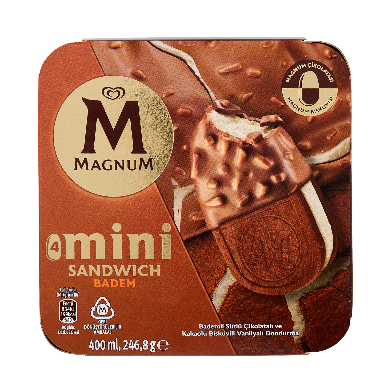Magnum Mini Sandwich Badem 400 Ml