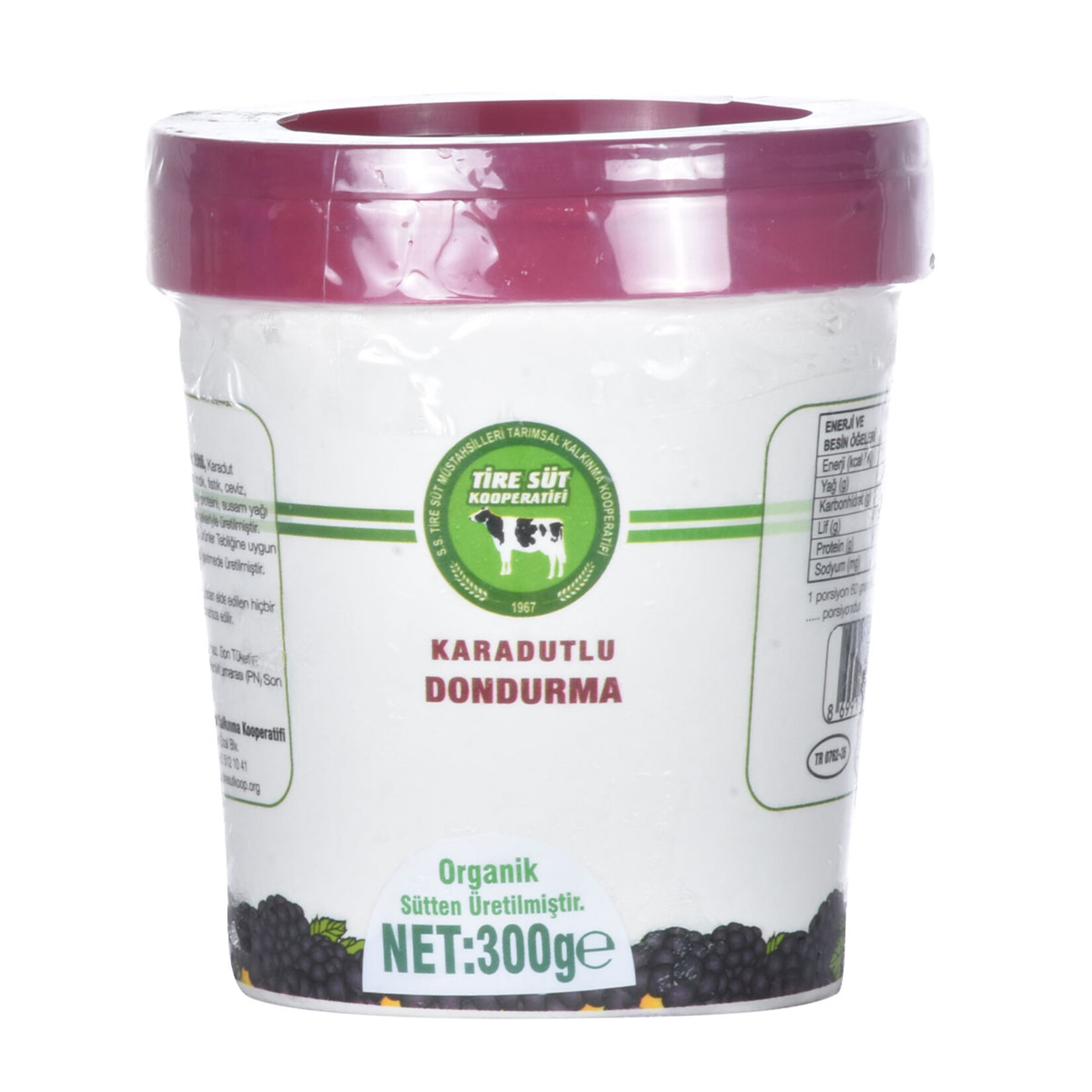 Tire Süt Kooperatifi Karadutlu Dondurma 300G