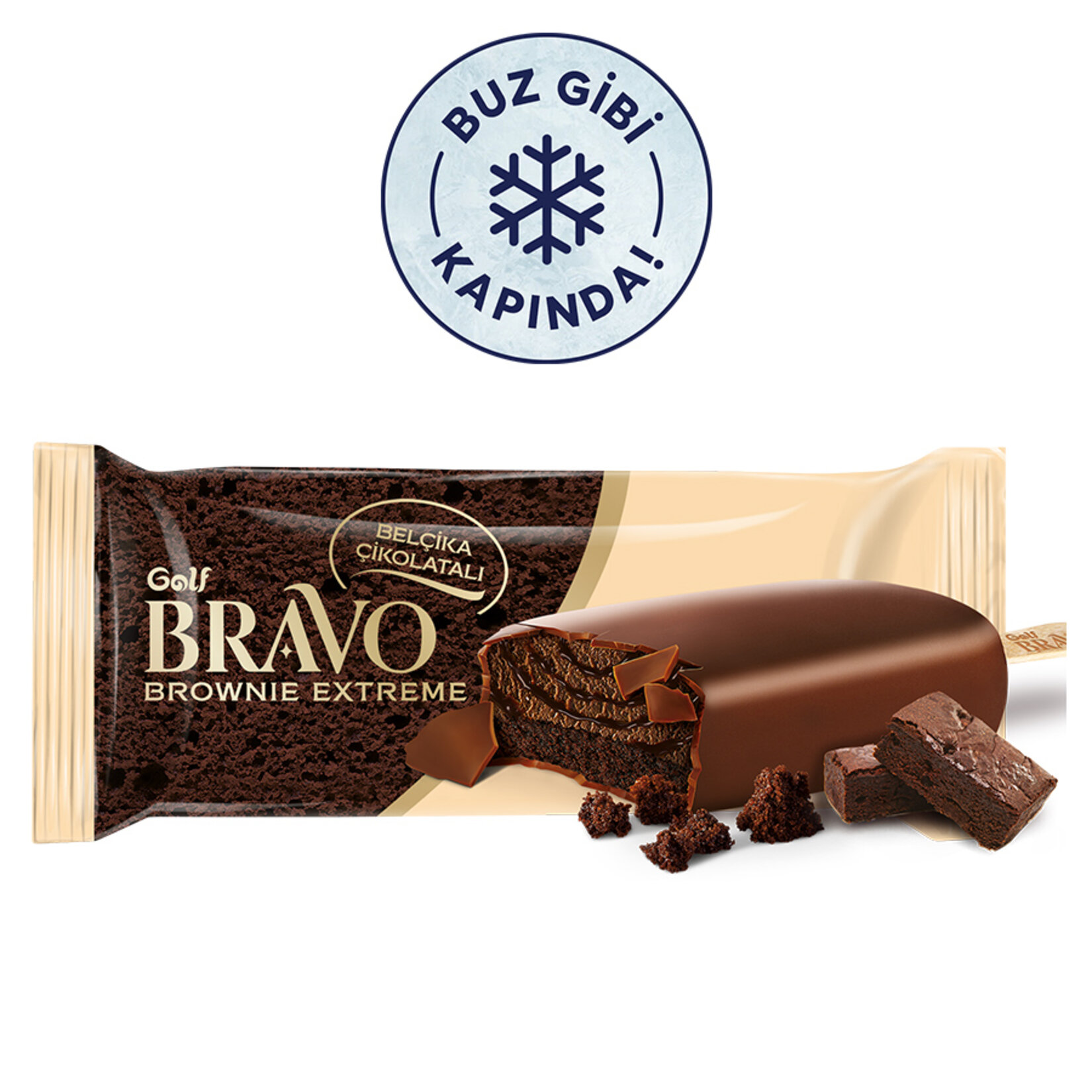 Golf Bravo Belçika Çikolatalı Brownie Extreme 90 Ml