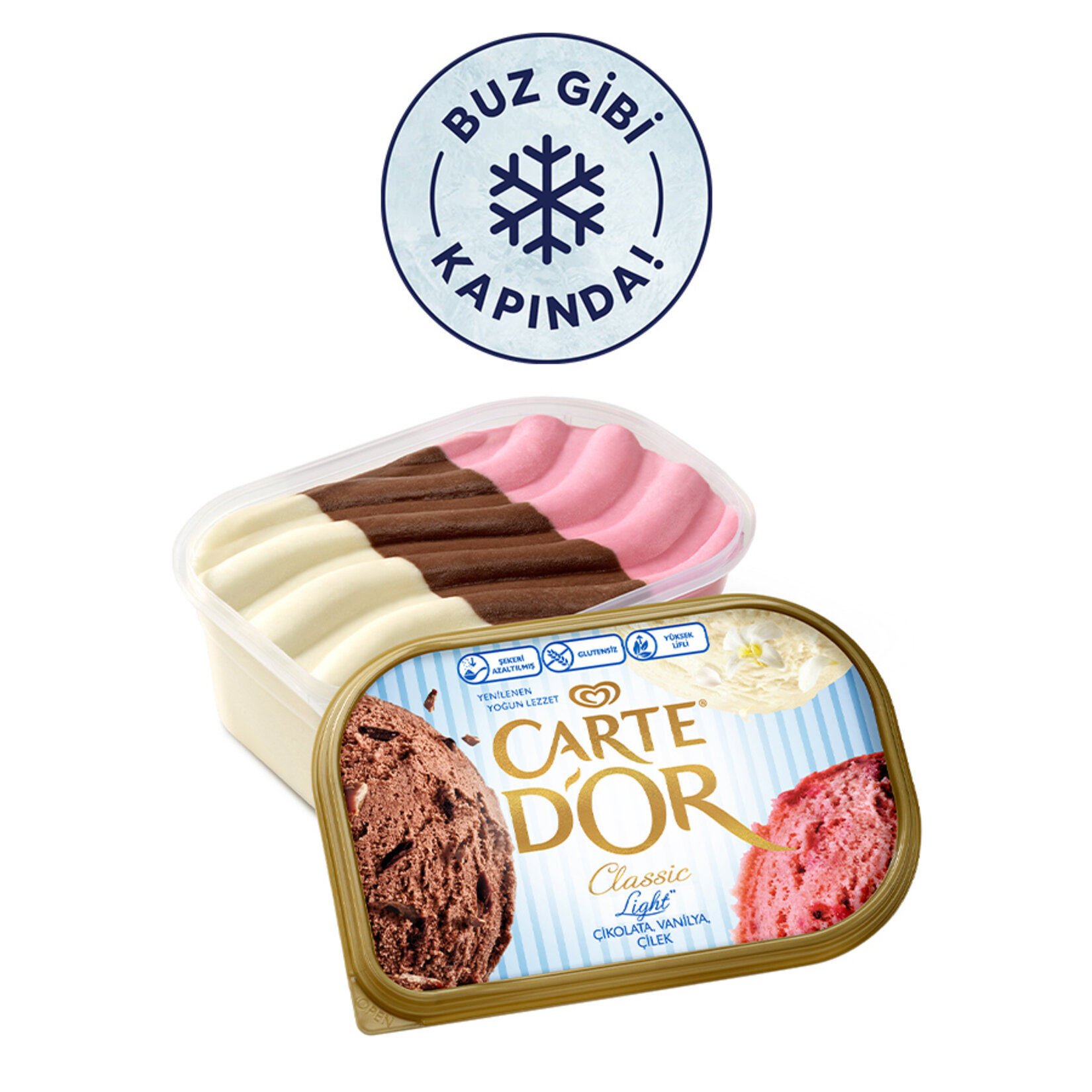 Carte D'Or Classic Çilek Çikolata Vanilya 1156 Ml