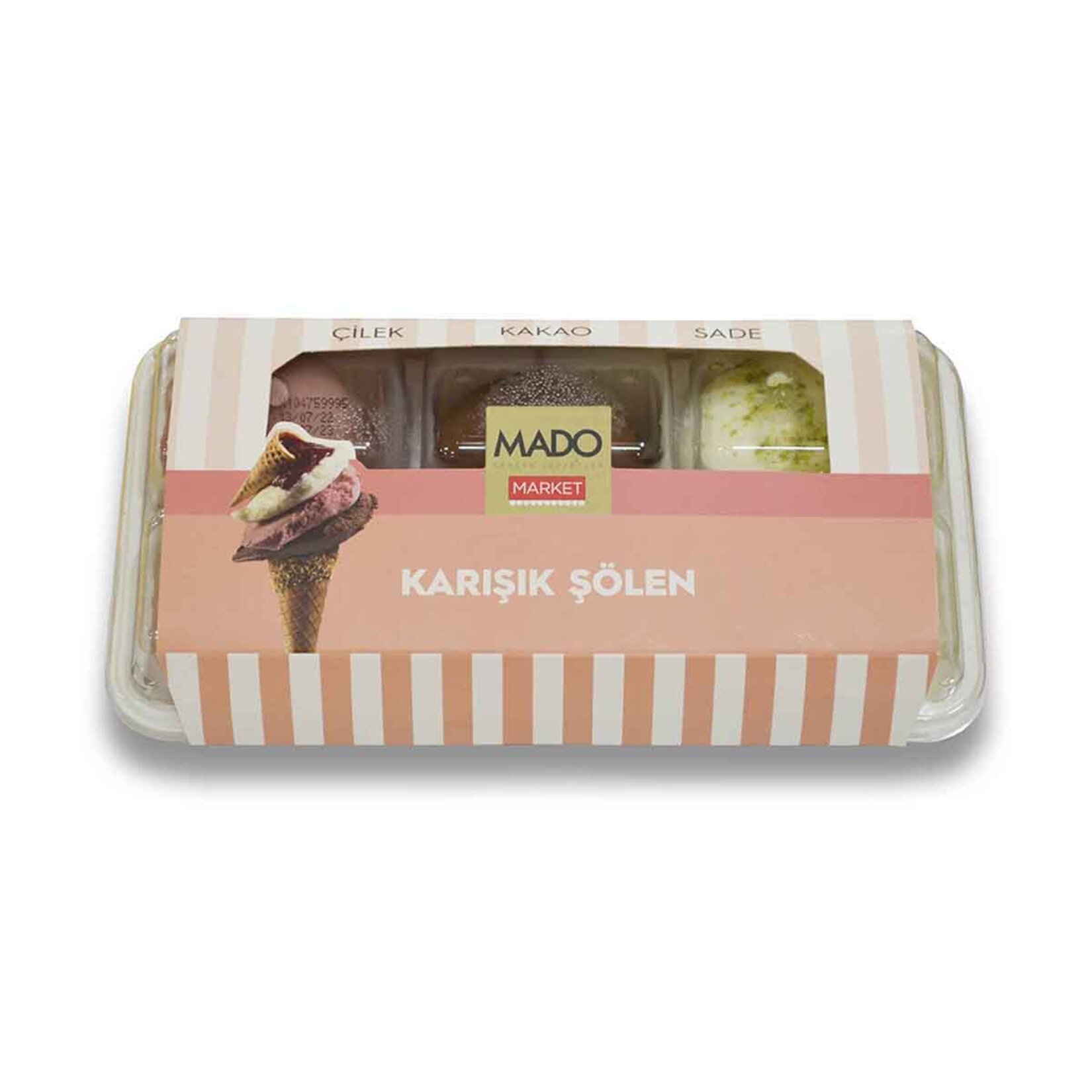 Mado Karışık Şölen Dondurma Çilek Sade Kakao 500 G