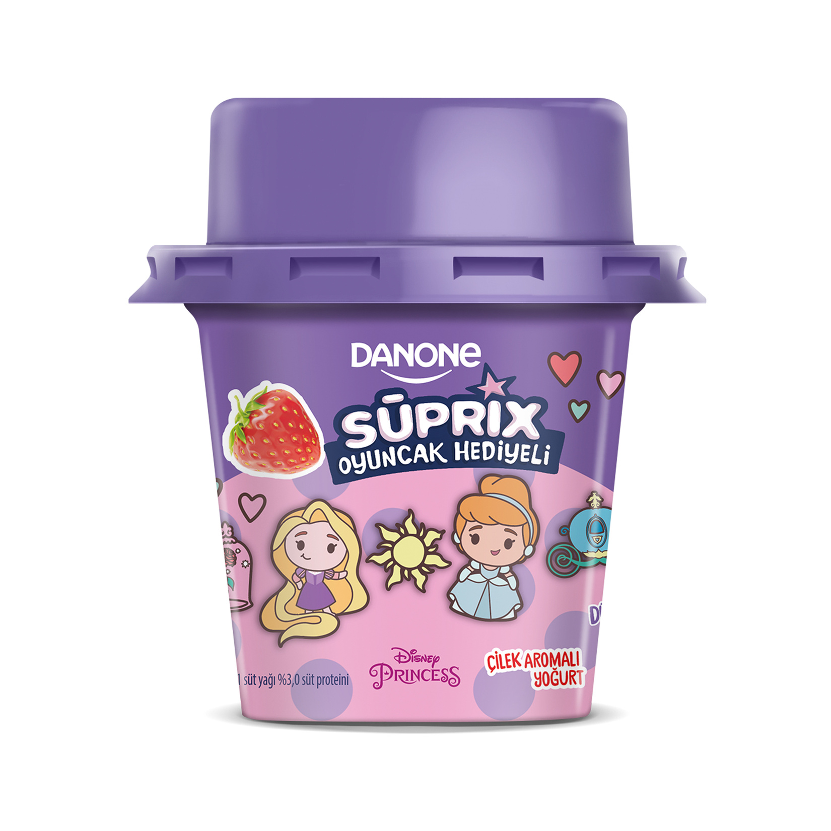 Danone Disney Princess Çilek Aromalı Yoğurt 90 G